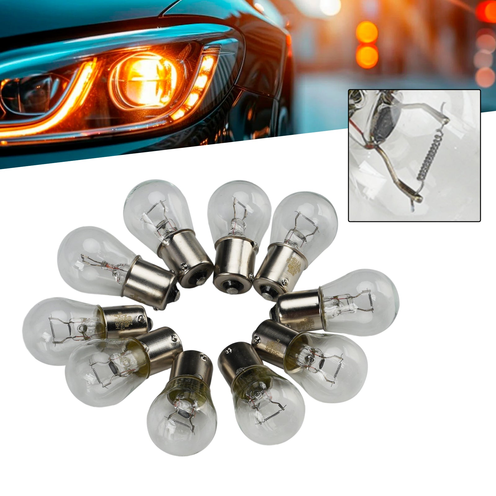 Ampoule Auxiliaire Halogène Voiture P21W 24V 21W Pour HELLA 8GA 002 073-241