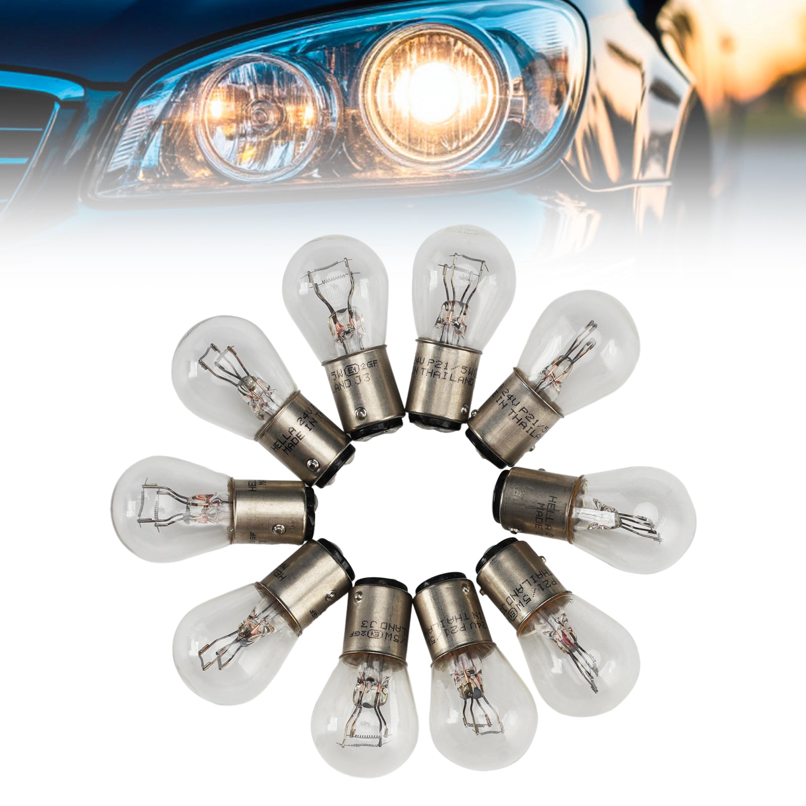 Ampoule Auxiliaire Halogène Automobile P21/5W 24V 21/5W Pour HELLA 002 078-241
