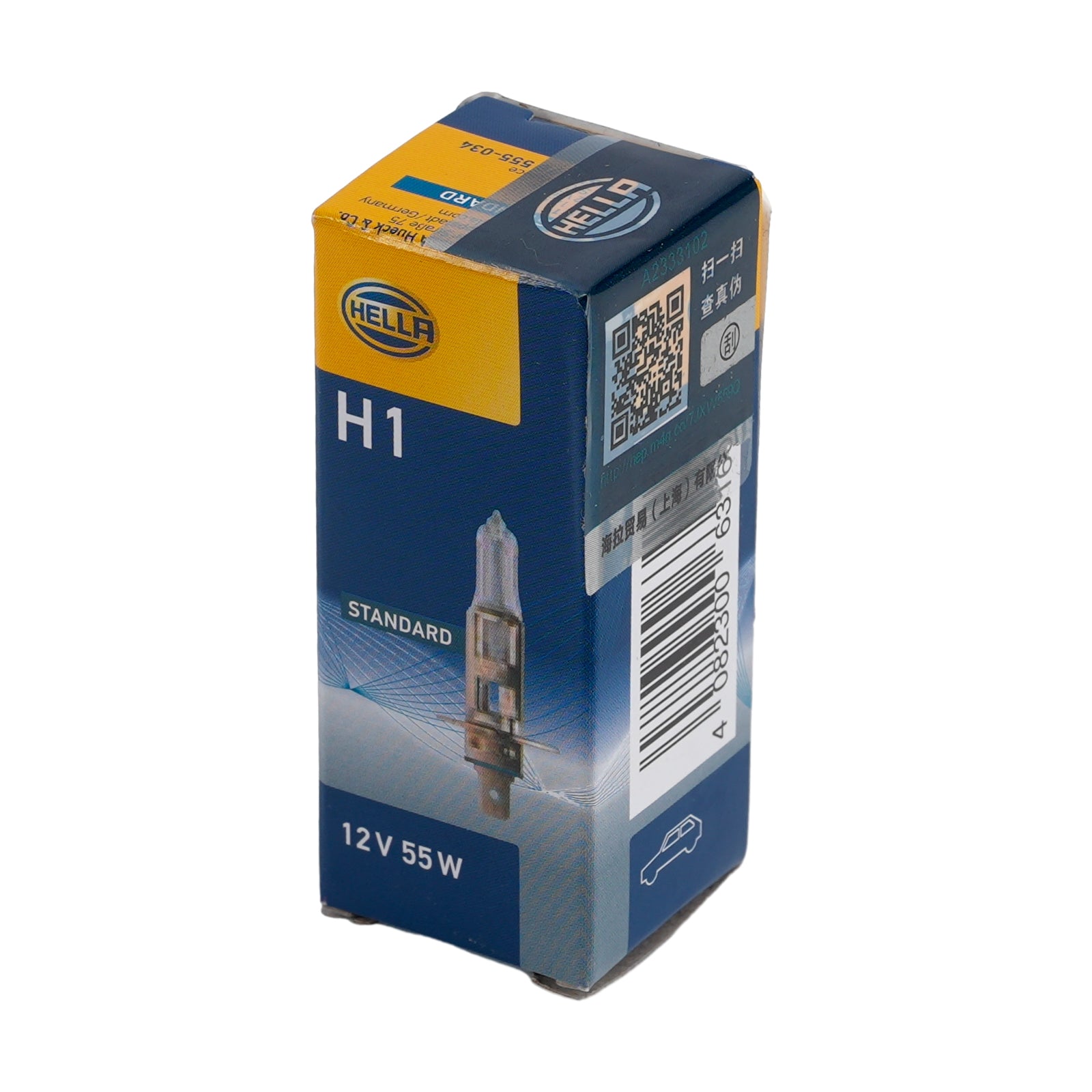 Ampoule Phare Halogène Auto H1 12V 55W P14.5s Pour HELLA 8GH 178 555-033
