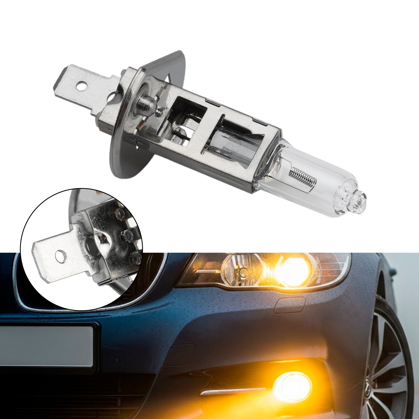 Ampoule Phare Halogène Auto H1 12V 100W P14.5s Pour HELLA 8GH 178 555-914