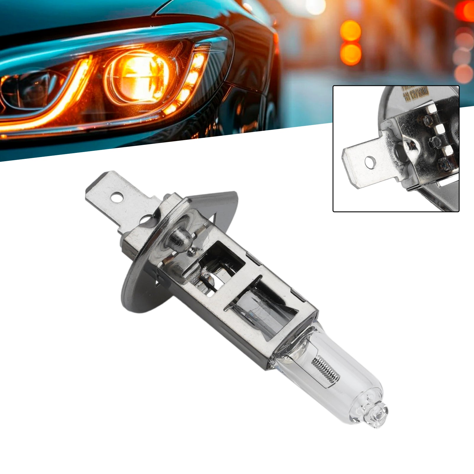 Ampoule Phare Halogène Auto H1 12V 100W P14.5s Pour HELLA 8GH 178 555-914