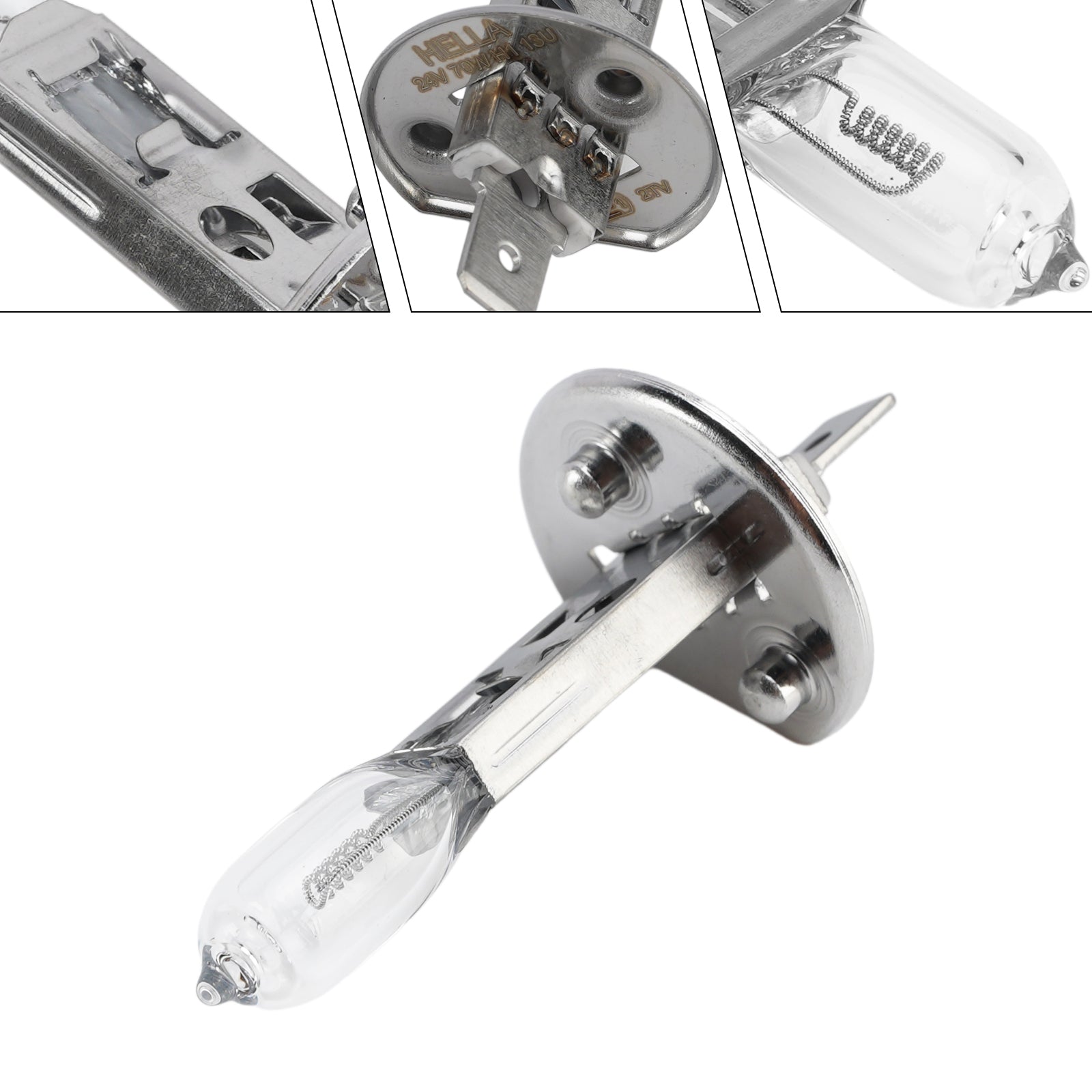 Ampoule Phare Halogène Auto H1 24V 70W P14.5s Pour HELLA 8GH 178 555-143
