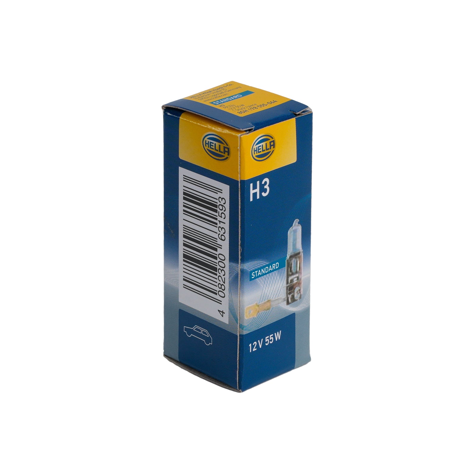 Ampoule Phare Halogène Auto H3 12V 55W PK22s Pour HELLA 8GH 178 555-064