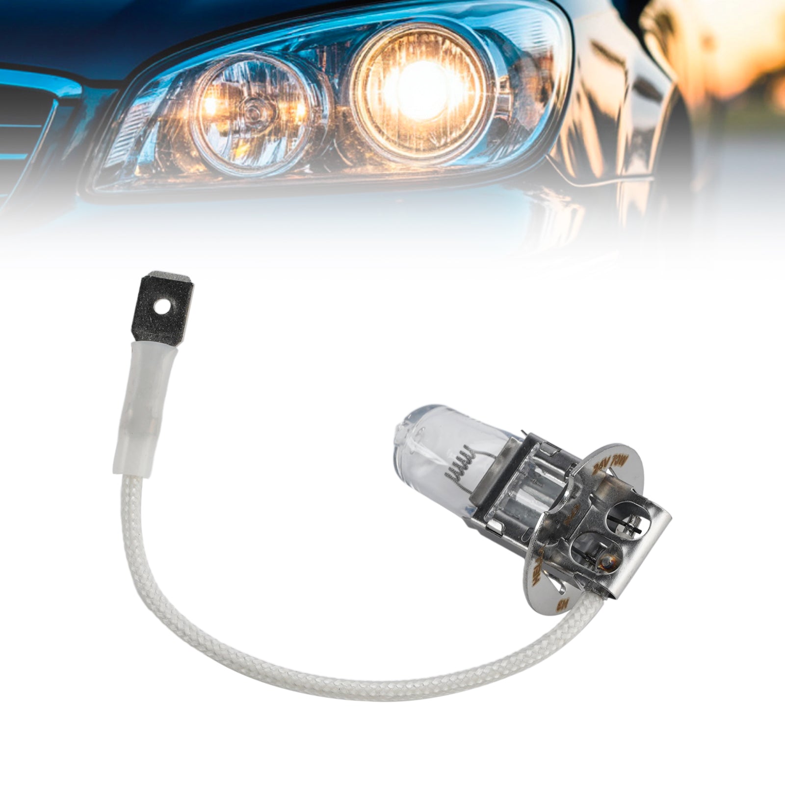 Ampoule Phare Halogène Auto H3 24V 70W PK22s Pour HELLA 8GH 178 555-243