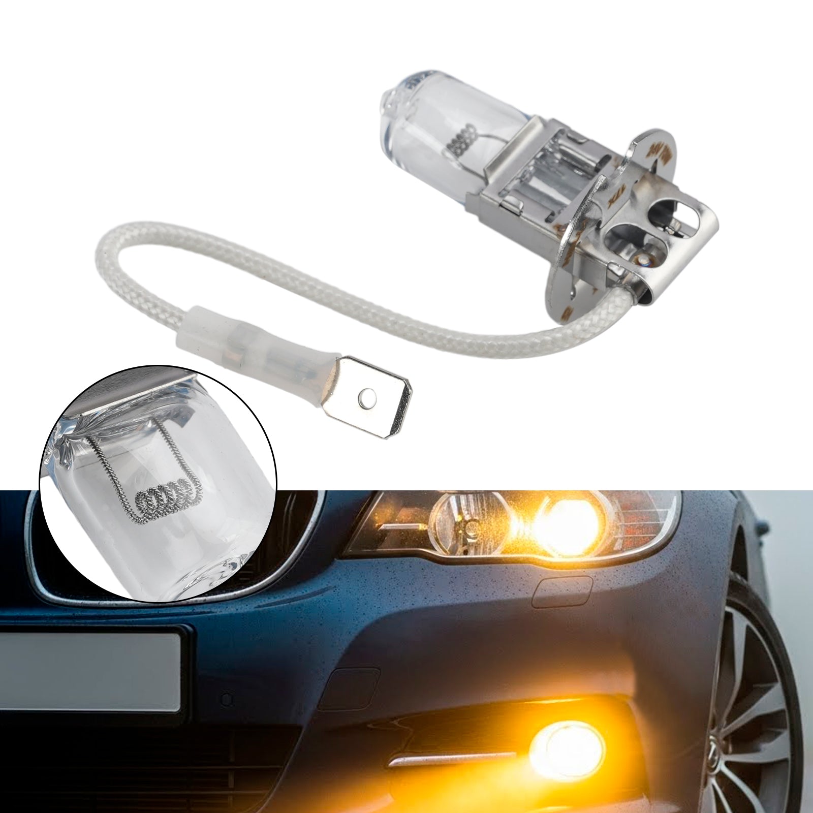 Ampoule Phare Halogène Auto H3 24V 70W PK22s Pour HELLA 8GH 178 555-243