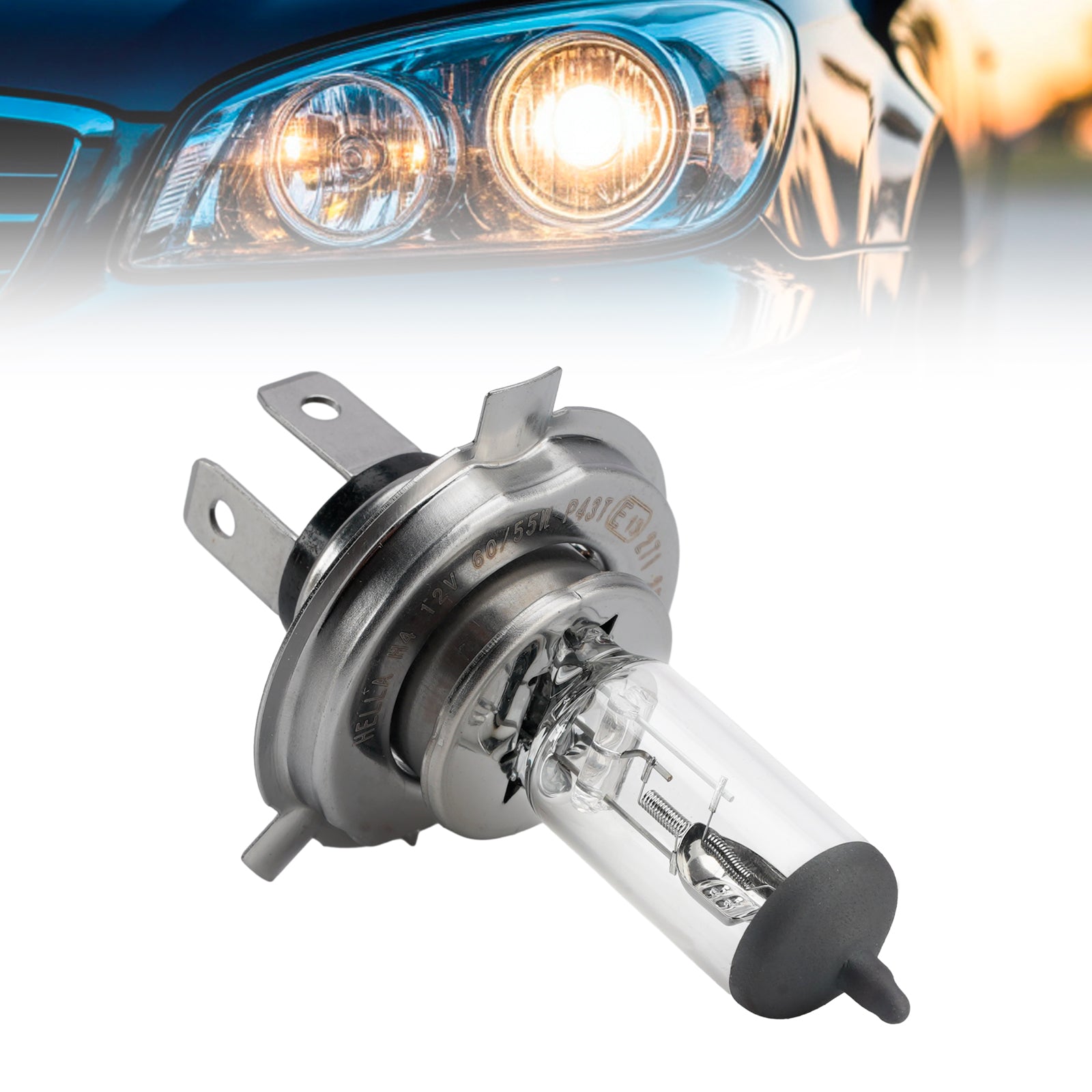 Ampoule Phare Halogène Auto H4 12V 60/55W P43t Pour HELLA 8GJ 178 555-003