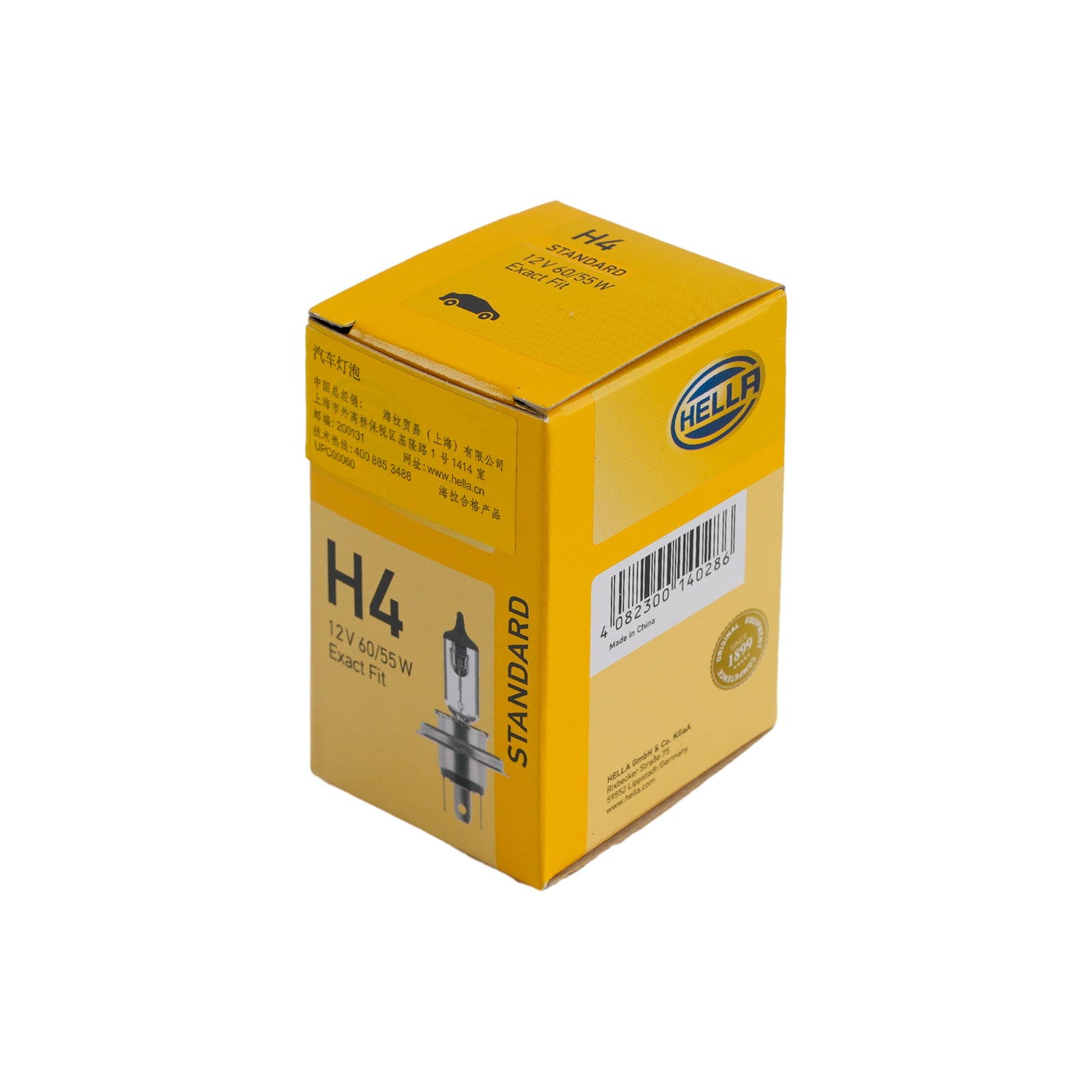 Ampoule Phare Halogène Auto H4 12V 60/55W P43t Pour HELLA 8GJ 178 555-003