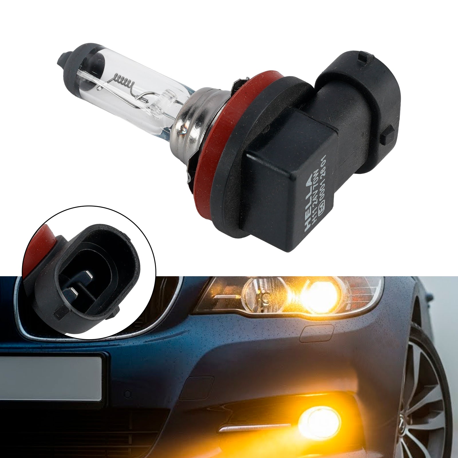 Ampoule Phare Halogène Auto H11 24V 70W PGJ19-2 Pour HELLA 8GH 008 358-241
