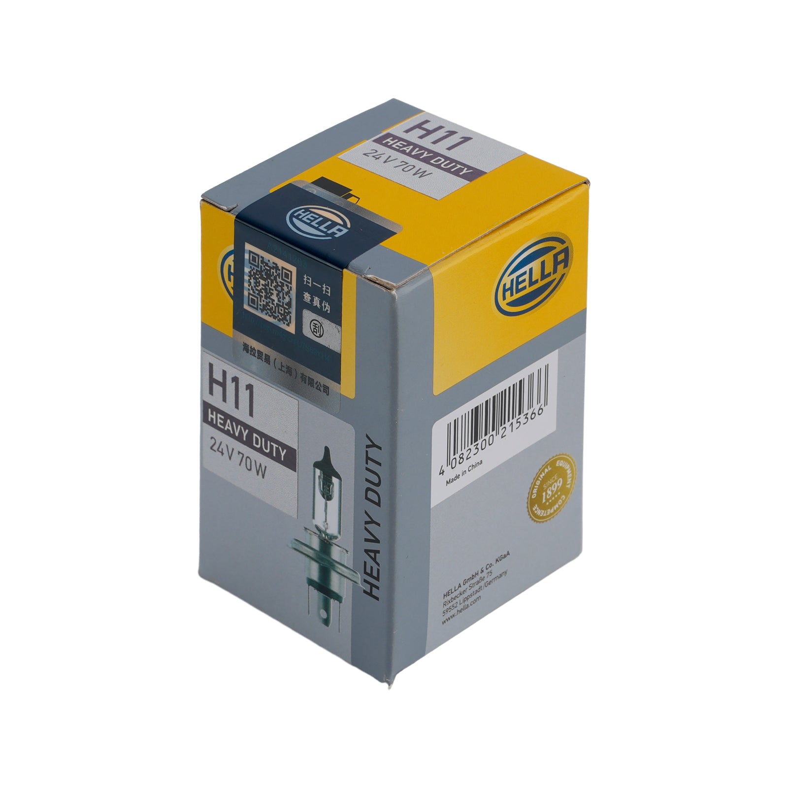 Ampoule Phare Halogène Auto H11 24V 70W PGJ19-2 Pour HELLA 8GH 008 358-241