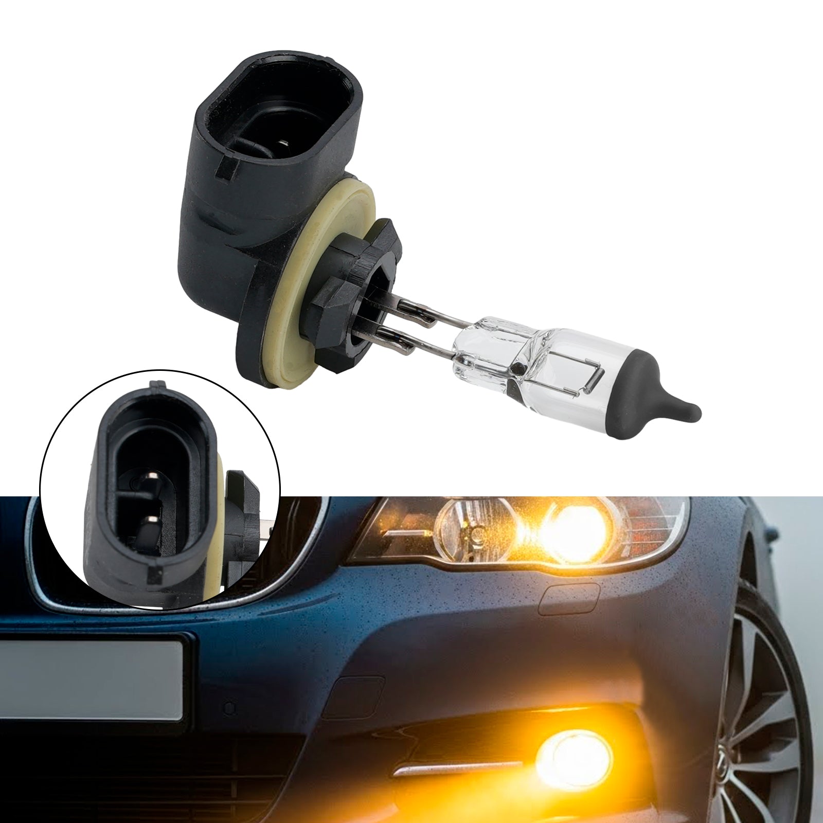 Ampoule Phare Halogène Auto 881 H27W/2 12V 27W PGJ13 Pour HELLA 8GH 008 991-031