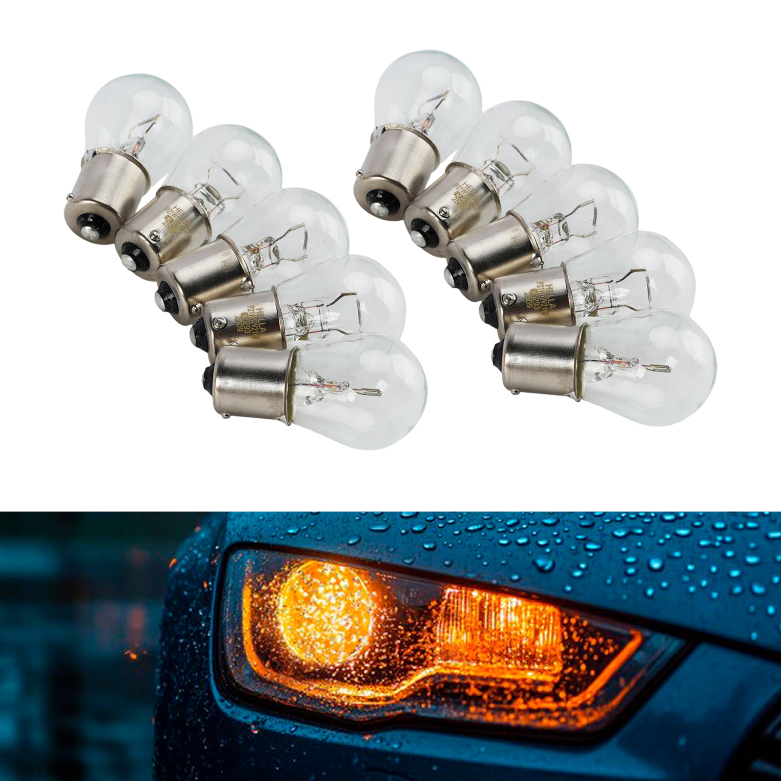 Ampoule Auxiliaire Halogène Voiture P21W 12V 21W Pour HELLA 8GA 178 560-011