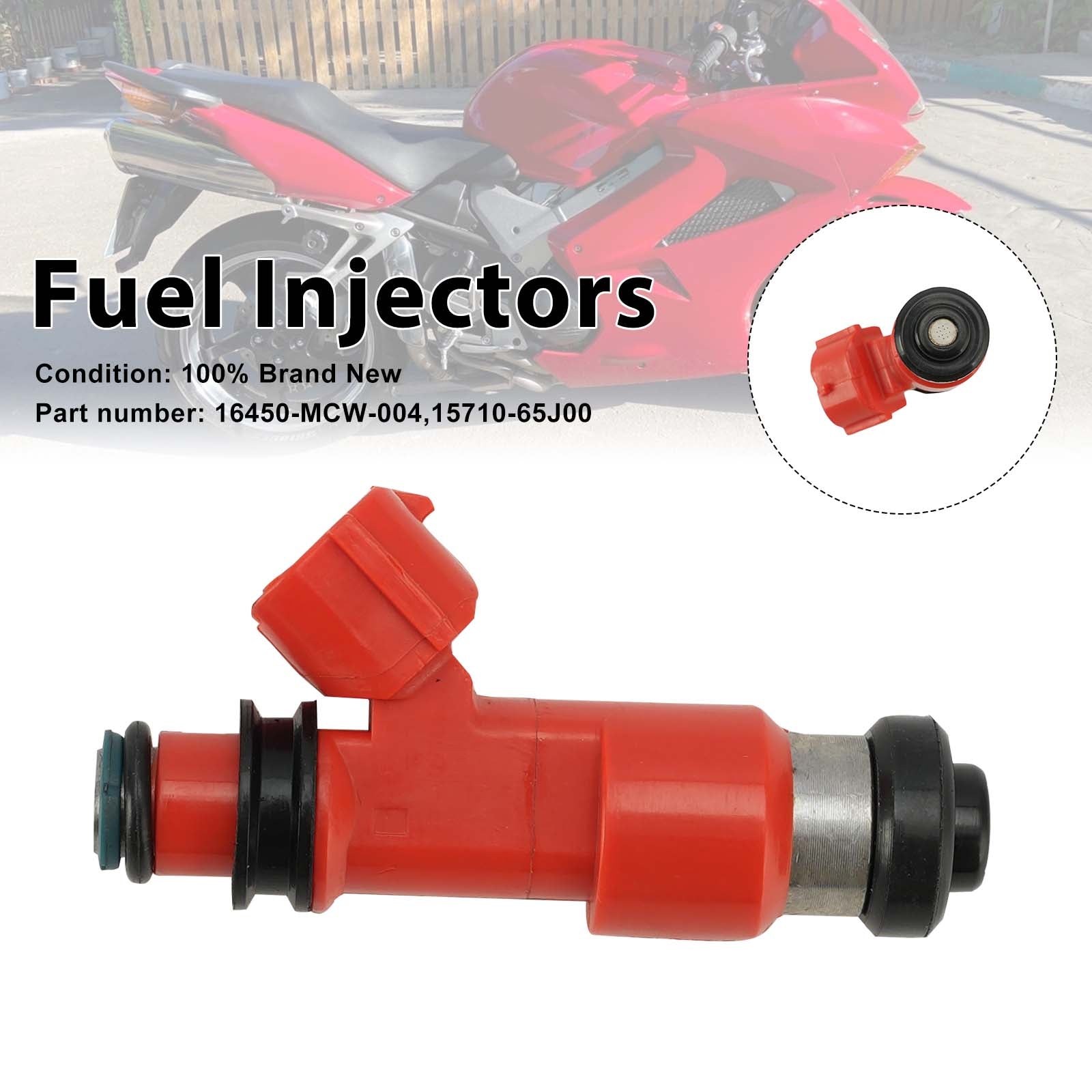 Injecteurs de carburant 15710-65J00 16450-MCW-004 pour Honda VFR800 02-09
