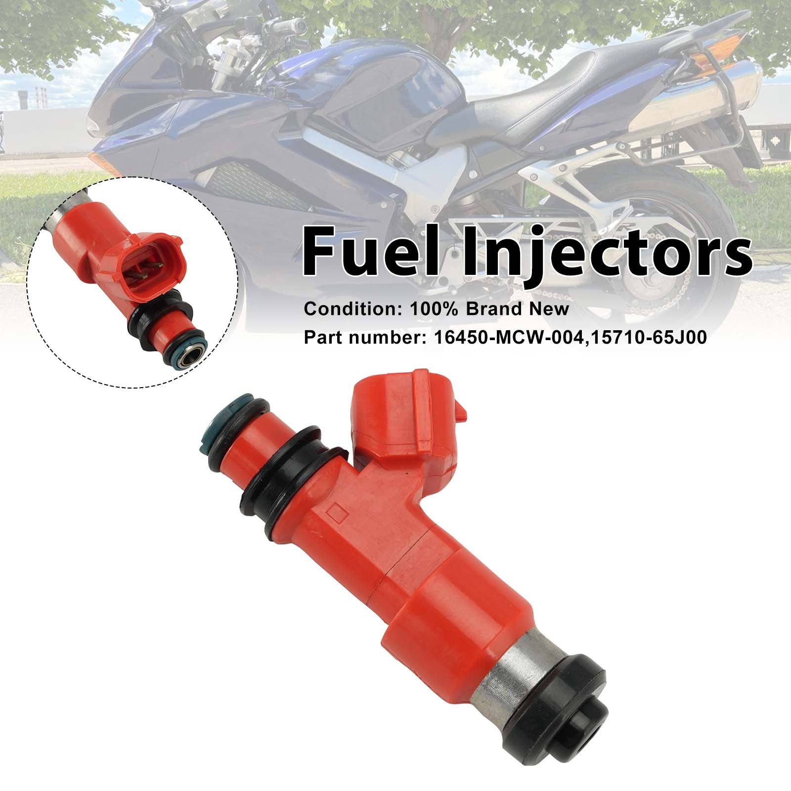 Injecteurs de carburant 15710-65J00 16450-MCW-004 pour Honda VFR800 02-09