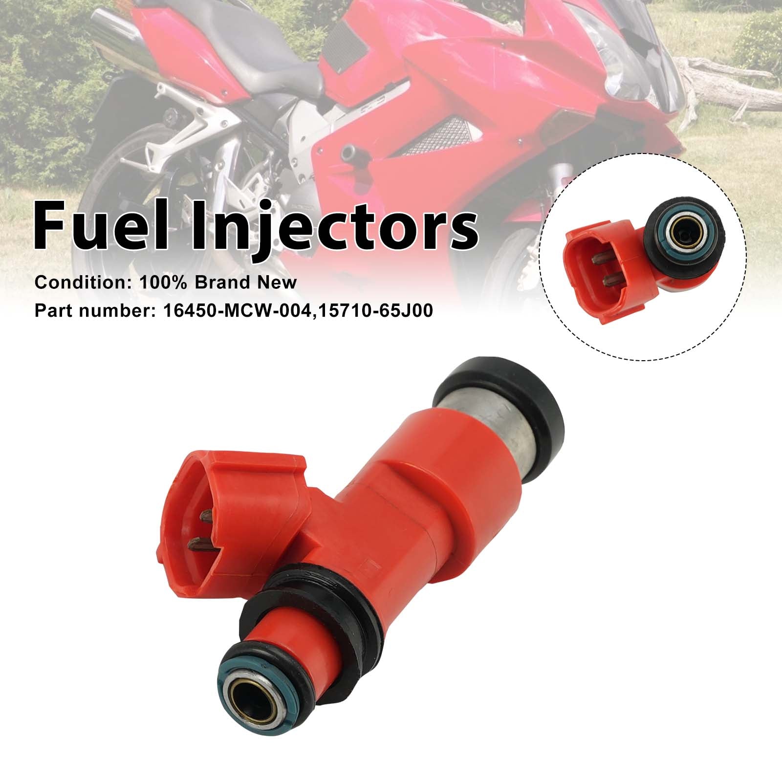 Injecteurs de carburant 15710-65J00 16450-MCW-004 pour Honda VFR800 02-09