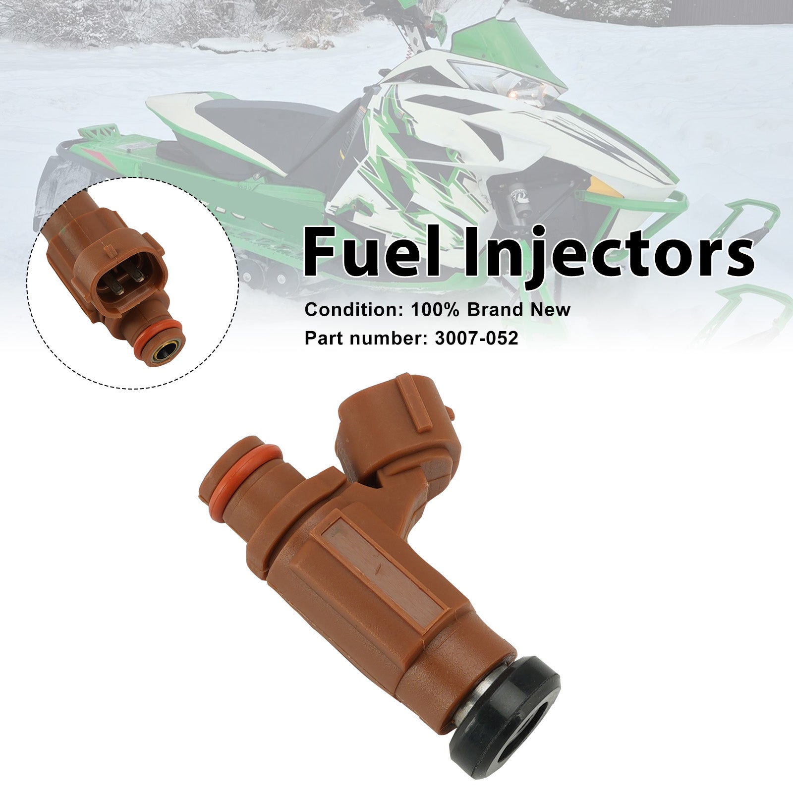 Injecteurs de carburant 3007-052 pour Arctic Cat Sno Pro 500 F5 et ZR 4000 2004-2017