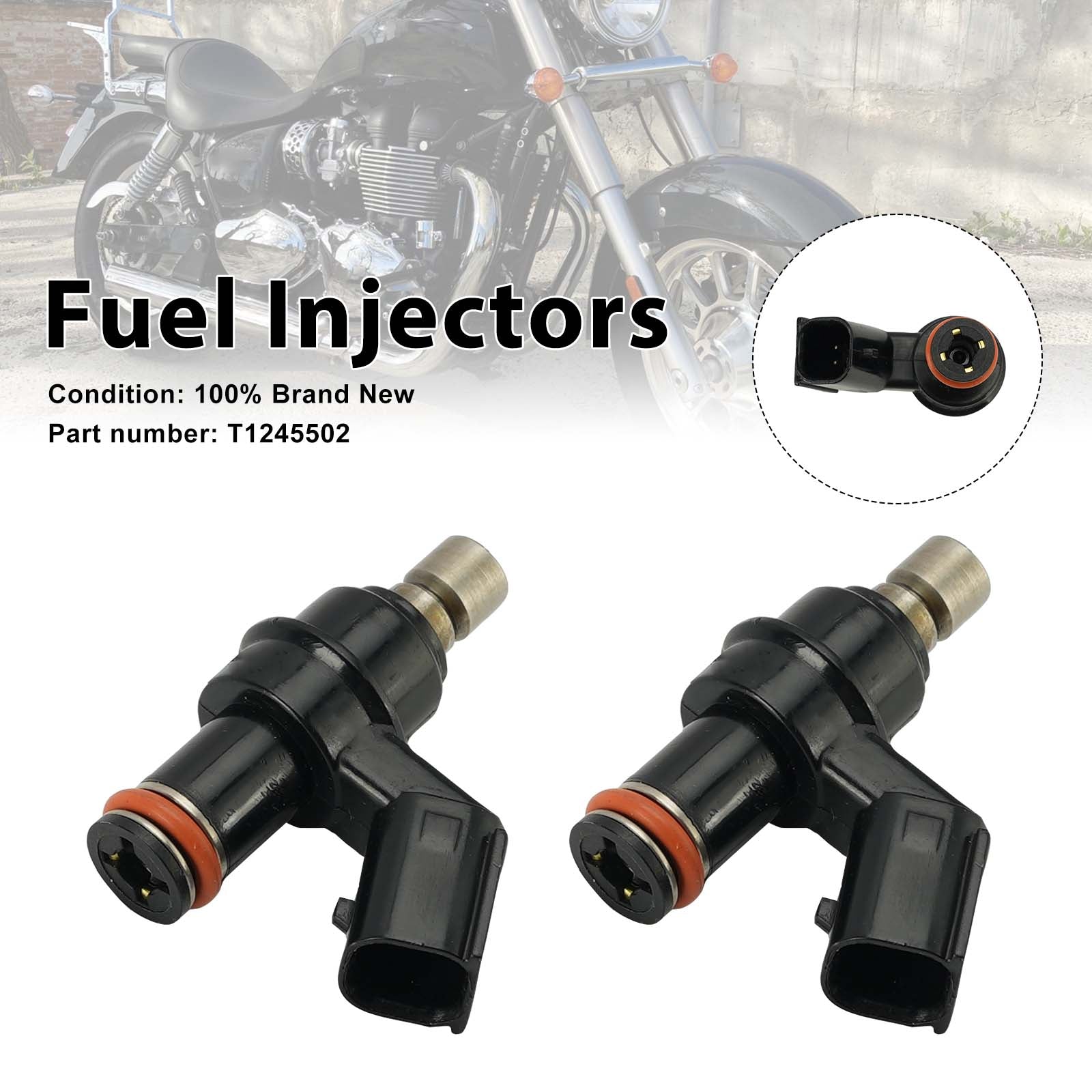 2PC Injecteurs de carburant T1245502 pour America