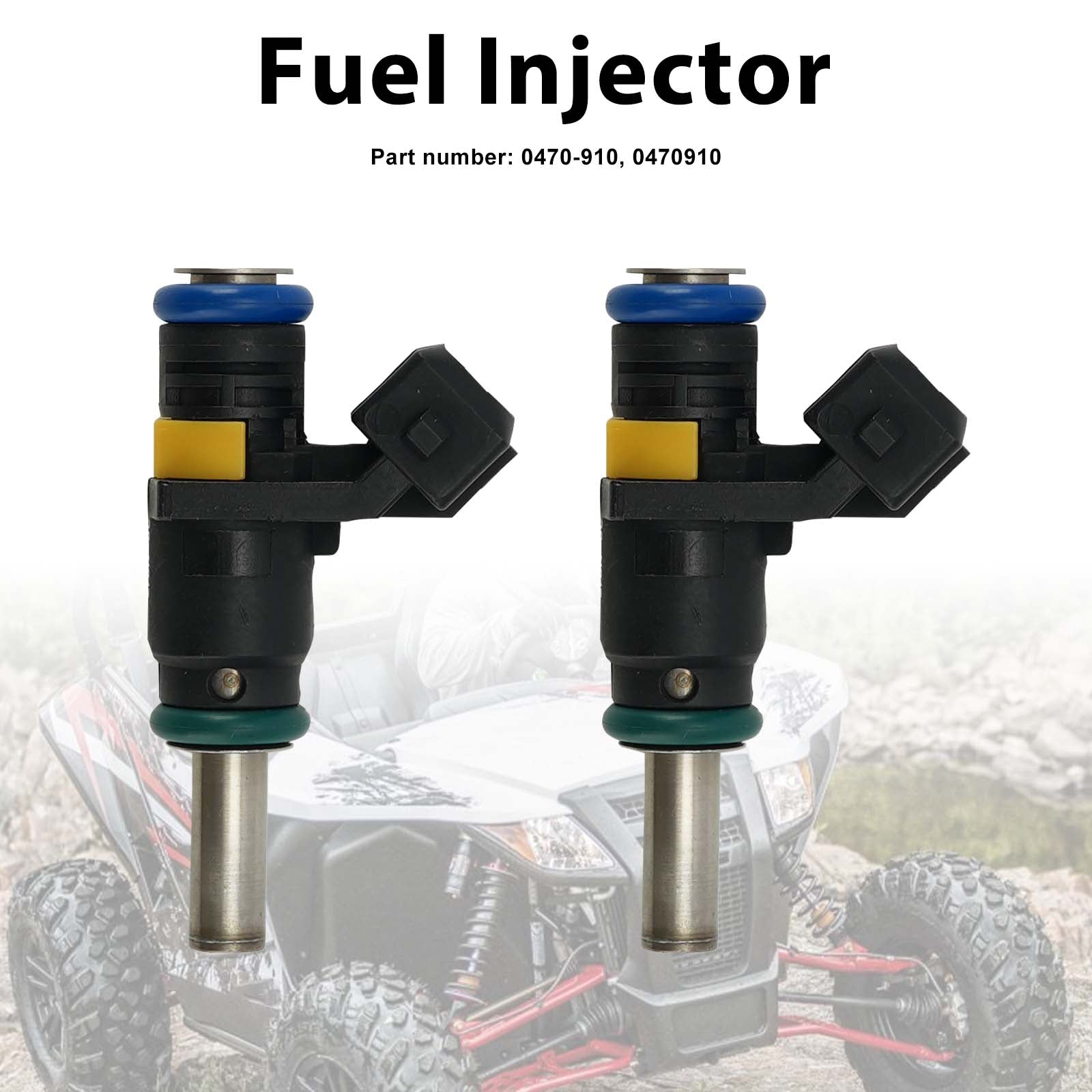 2PC Injecteurs de carburant 0470-910 pour Arctic Cat WILDCAT 1000 2012-2016