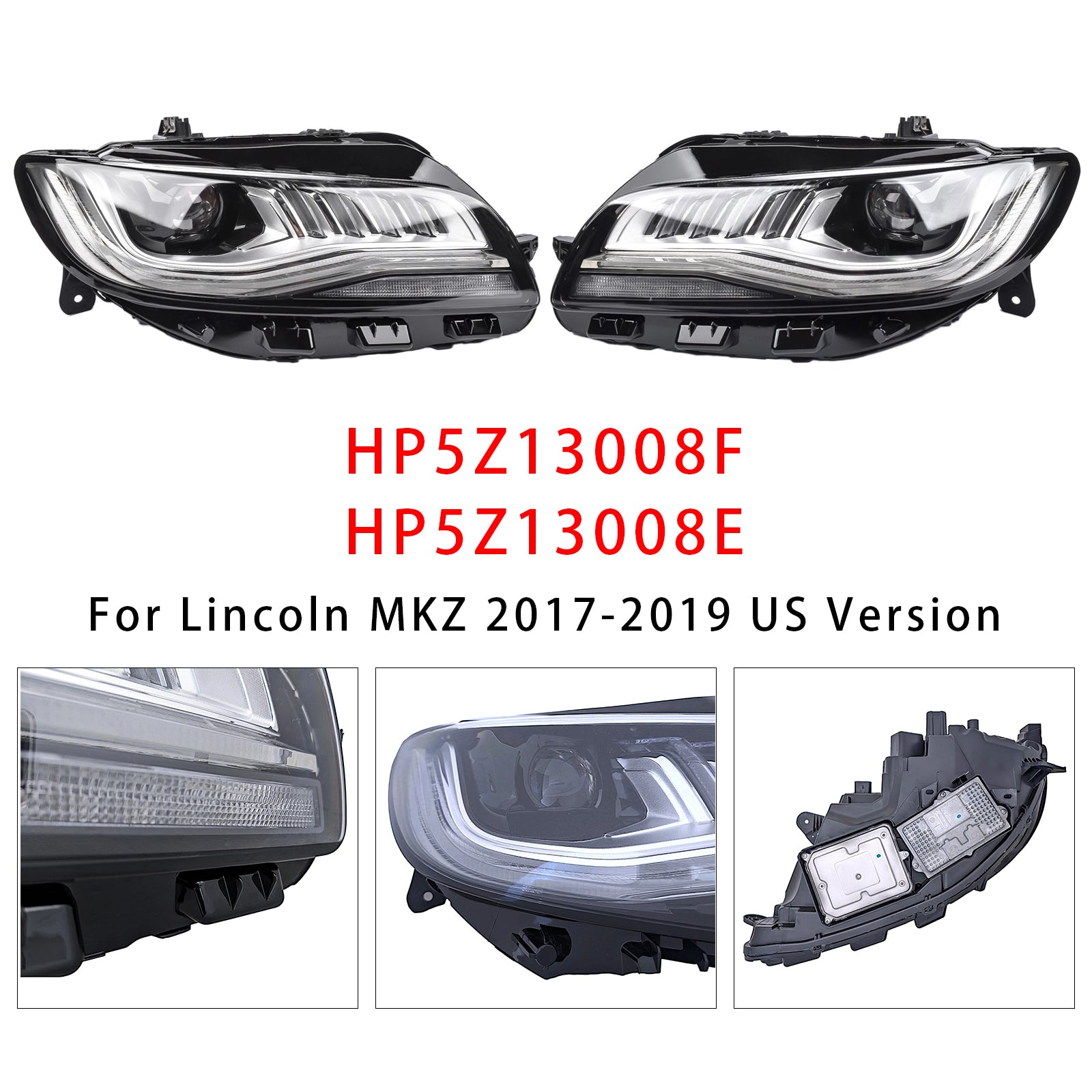 Phares LED Gauche Et Droit Avec AFS Références Pour Lincoln MKZ 2017-2019