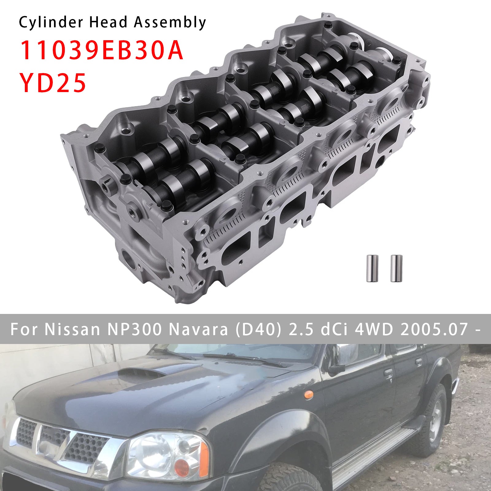 Culasse Complète 11039-EB30A Pour Nissan Navara D40 Cabstar NP300 2.5 YD25
