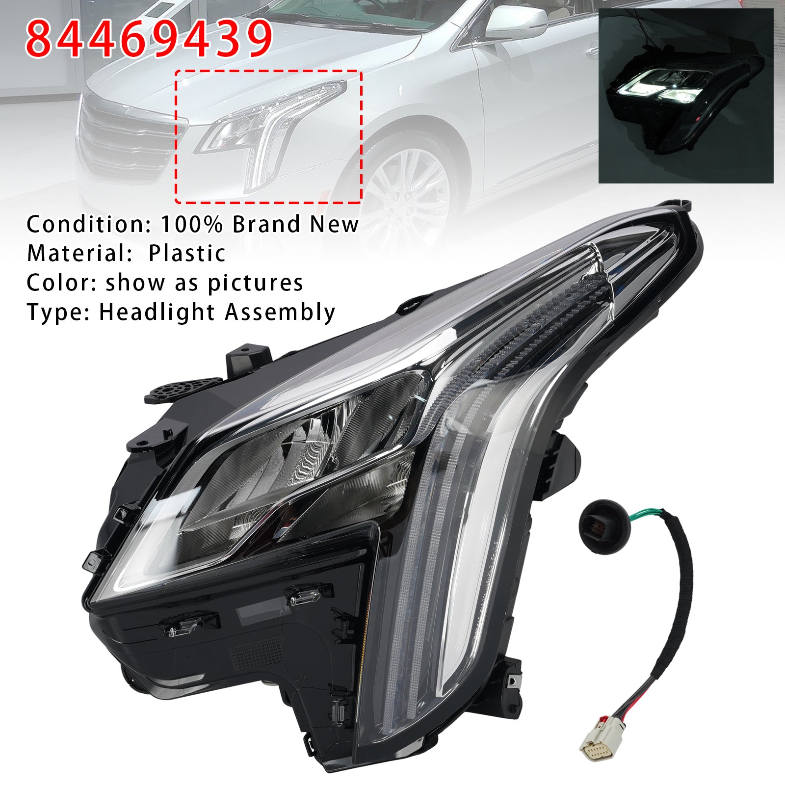 Faro LED sinistro 84469439 per Cadillac XTS 2018-2019
