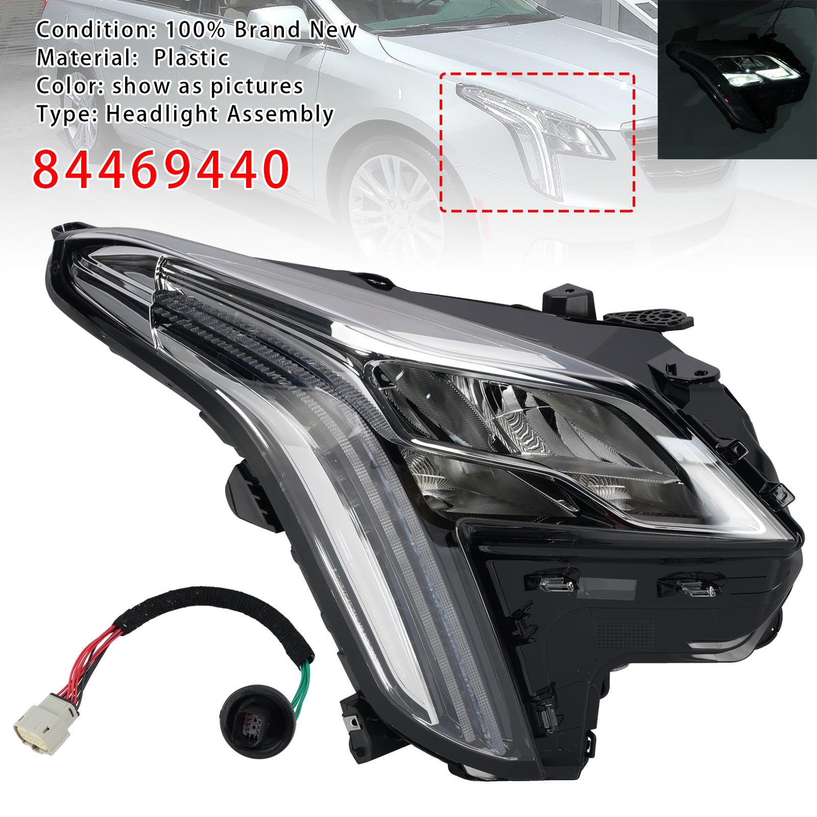 Phare LED Droit 84469440 Pour Cadillac XTS 2018-2019