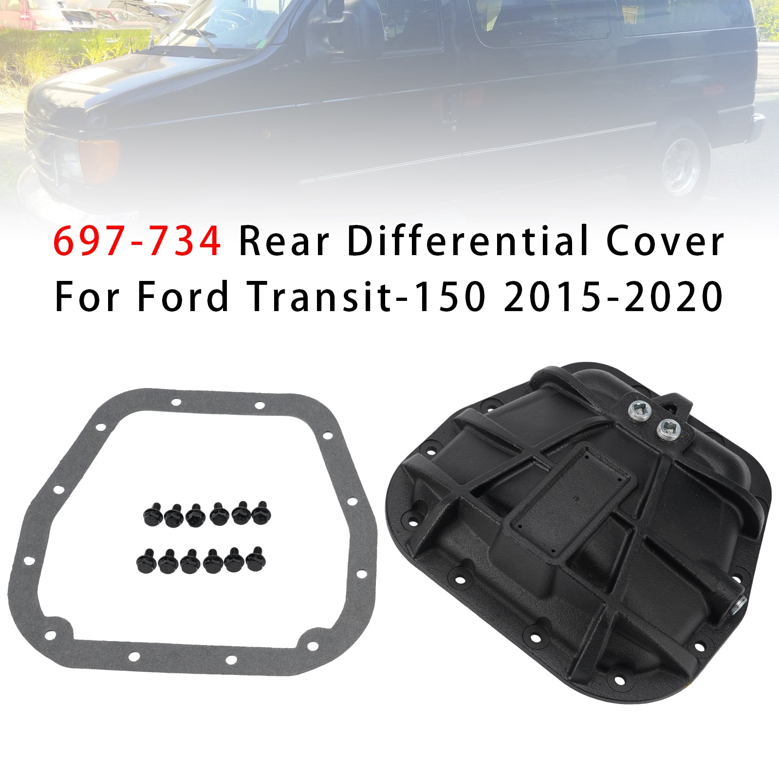 697-734 Couvercle De Différentiel Arrière Pour Ford Transit-150 2015-2020