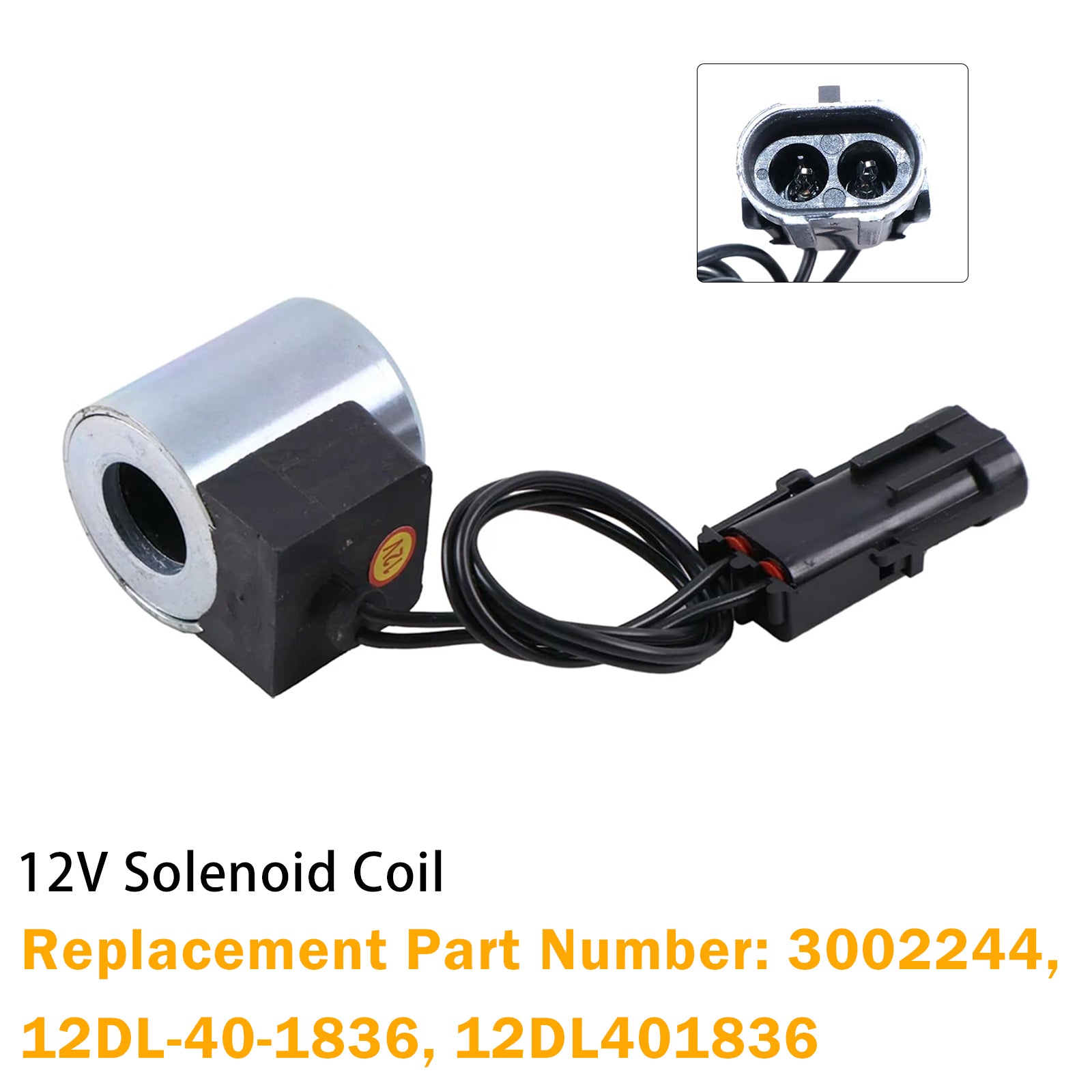 Bobine De Solénoïde 3002244 12V Pour Hydac 12Dl-40-1836 12Dl401836