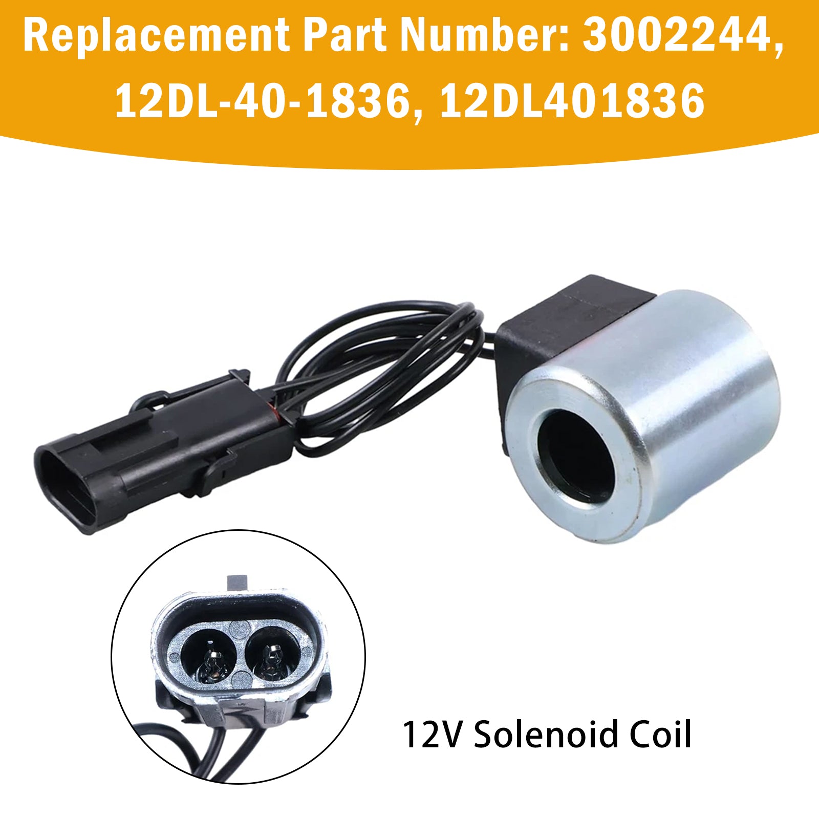 Bobine De Solénoïde 3002244 12V Pour Hydac 12Dl-40-1836 12Dl401836