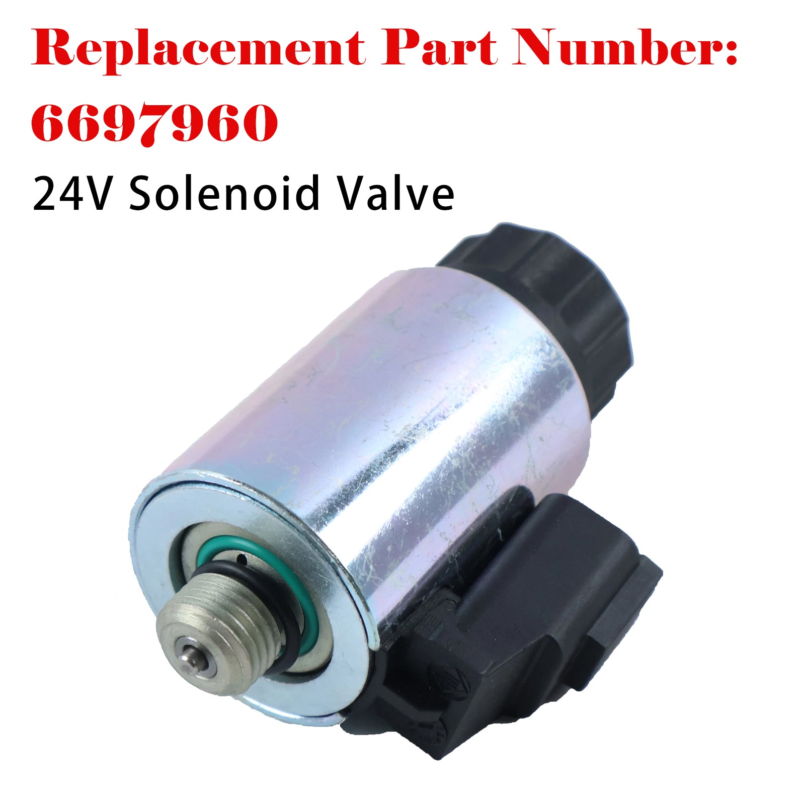 Magnetventil 6697960 24 V für Bobcat S175 S185 S595 S650 T110 T140 T180 T250