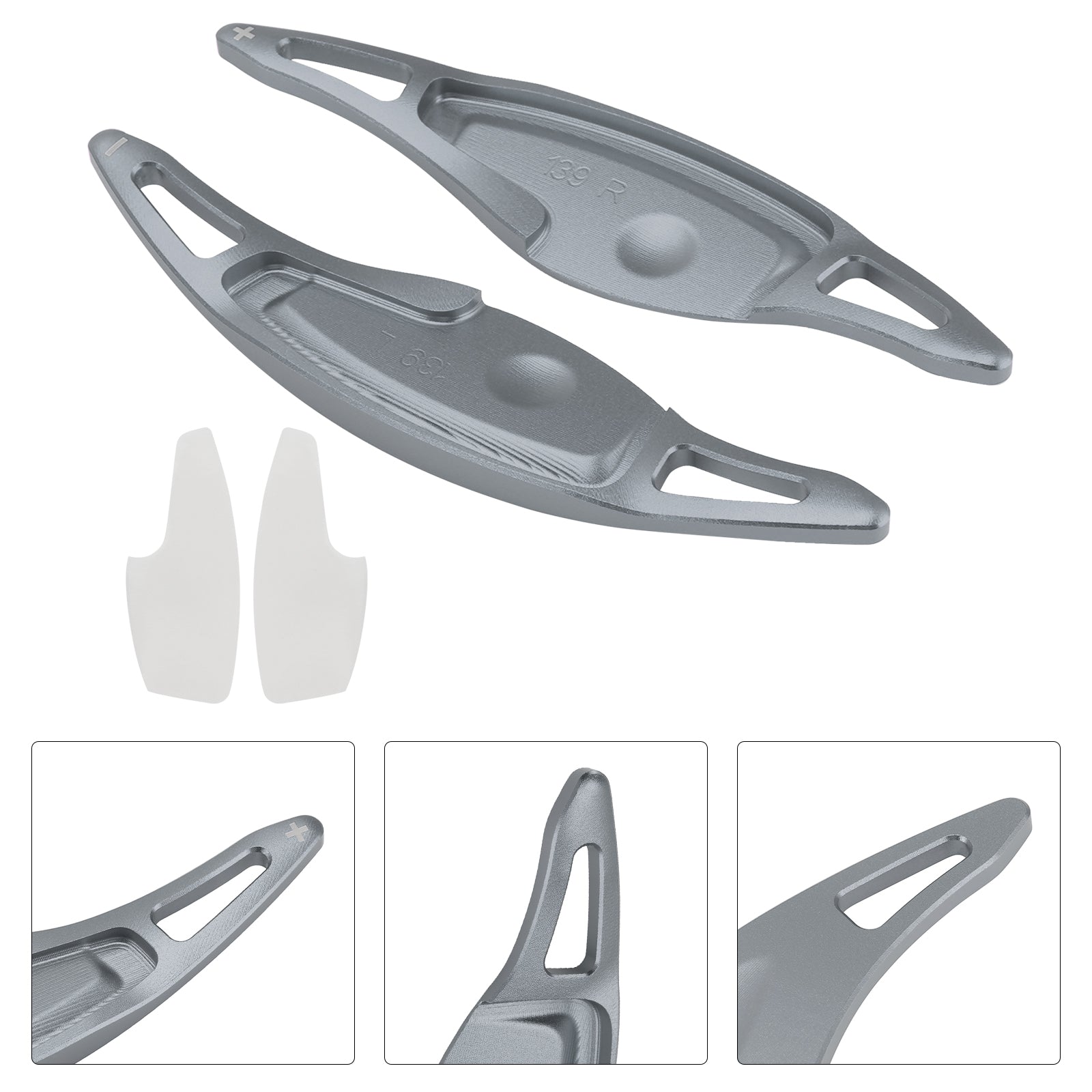 Palettes De Changement De Vitesse Pour Genesis G80 Sport 17-20 Aluminium Gris