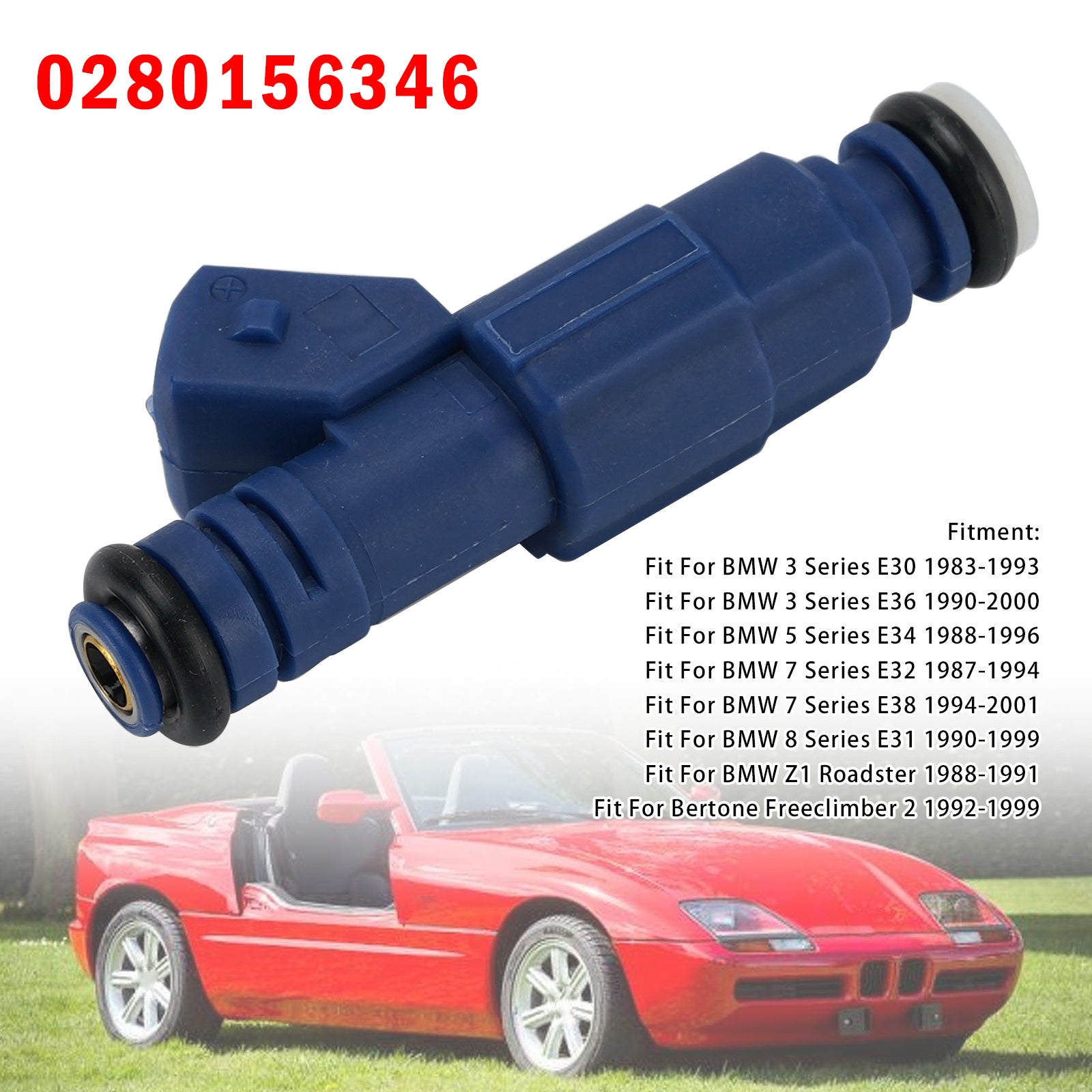 1X Injecteur Carburant Pour BMW 3 Series 1990-00 5 Series 1988-1996 0280156346
