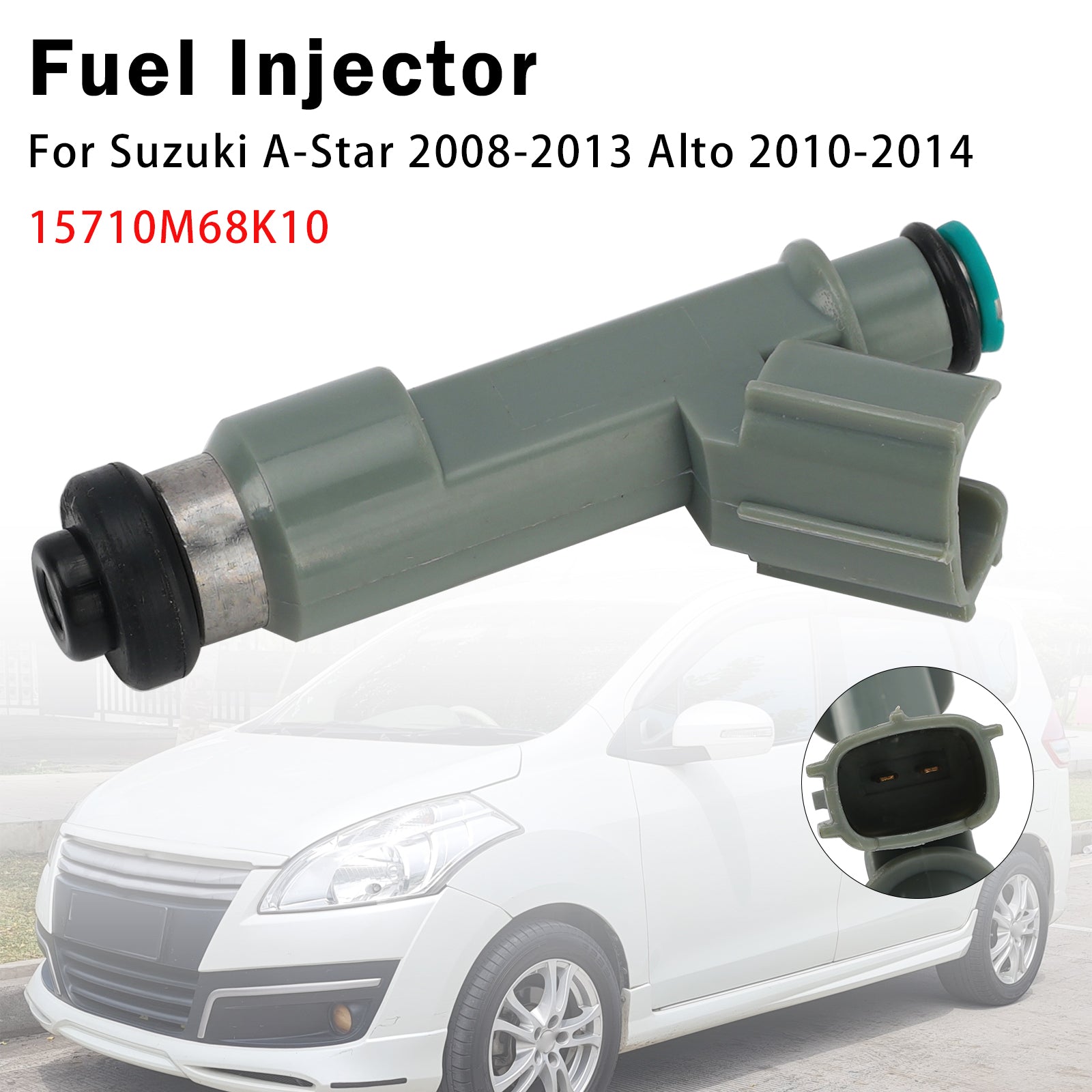 1X Injecteur Carburant Pour Suzuki A-Star 2008-2013 Alto 2010-2014 15710M68K10