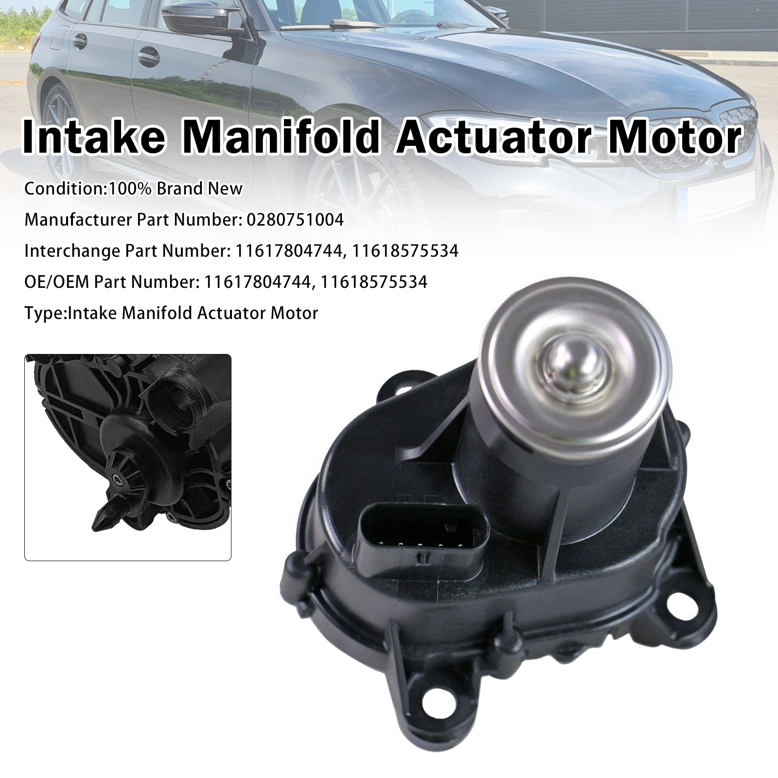 Moteur Actionneur Admission Pour BMW 3 5 7 8 Series X3 X5 X7 11618575534
