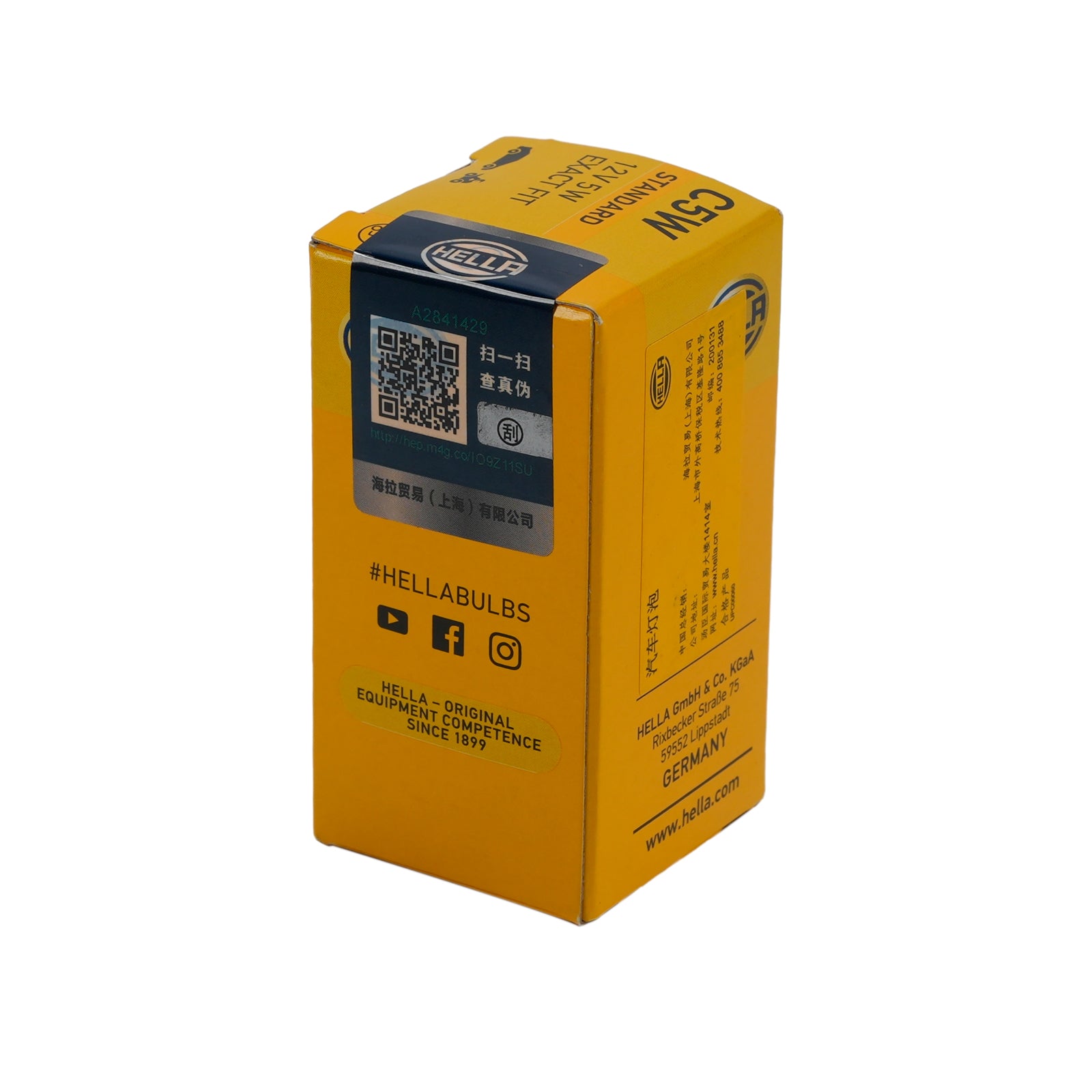 Ampoule Auxiliaire Halogène Automobile C5W 12V 5W Festoon Pour HELLA 002 092-121