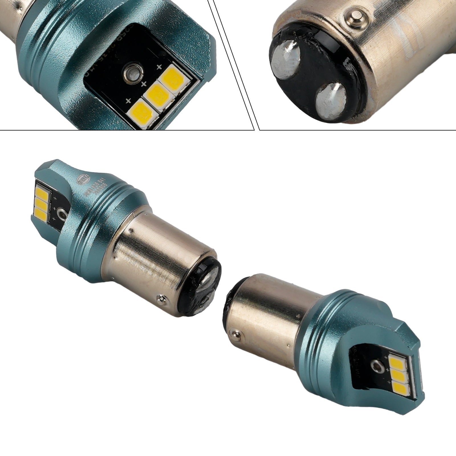 Ampoule Auxiliaire LED Automobile P21/5W 12V 5W 6000K Blanc Pour HELLA LEDS25AA1