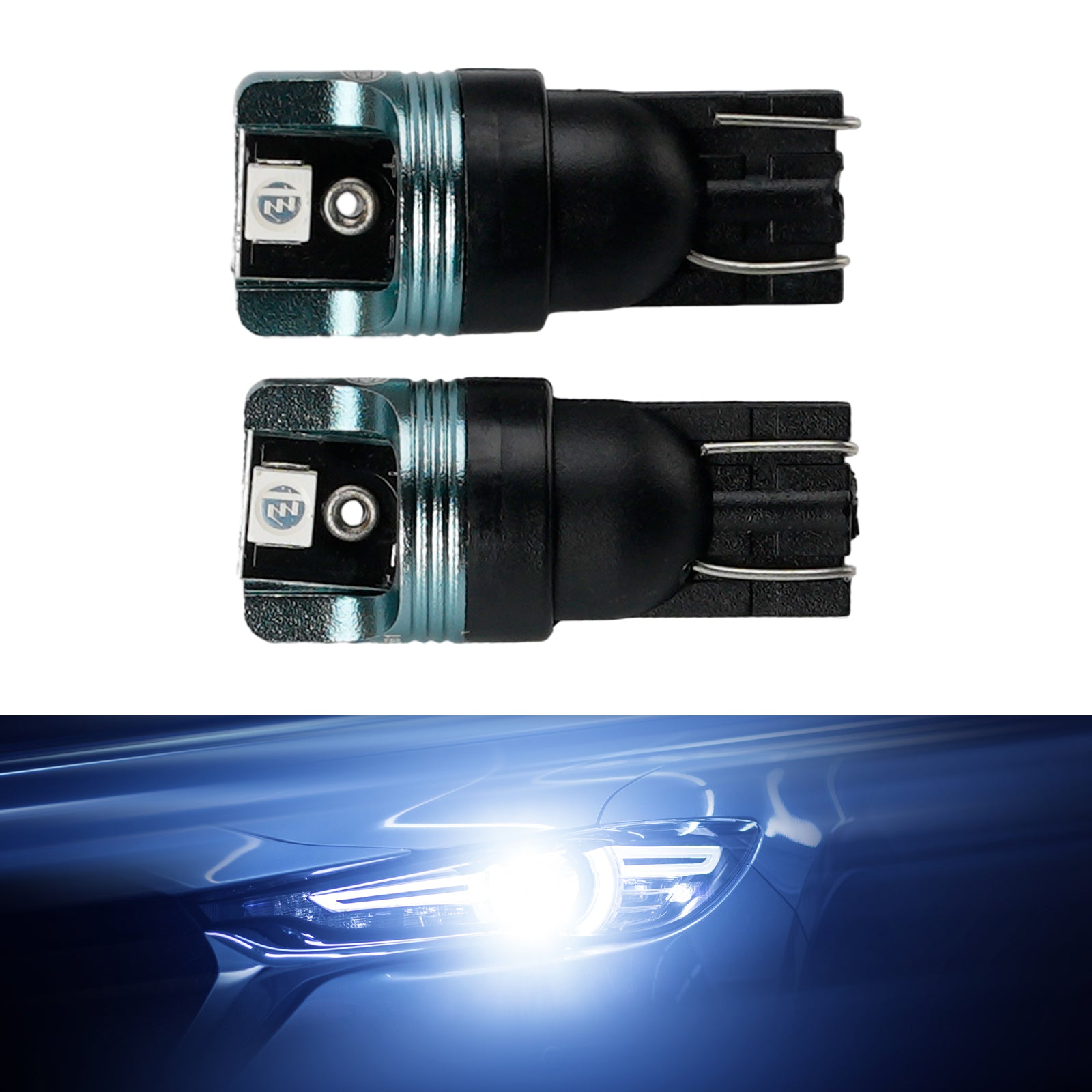 Ampoule Auxiliaire LED Automobile W5W T10 12V 1W Bleu Pour HELLA LEDT10BA1