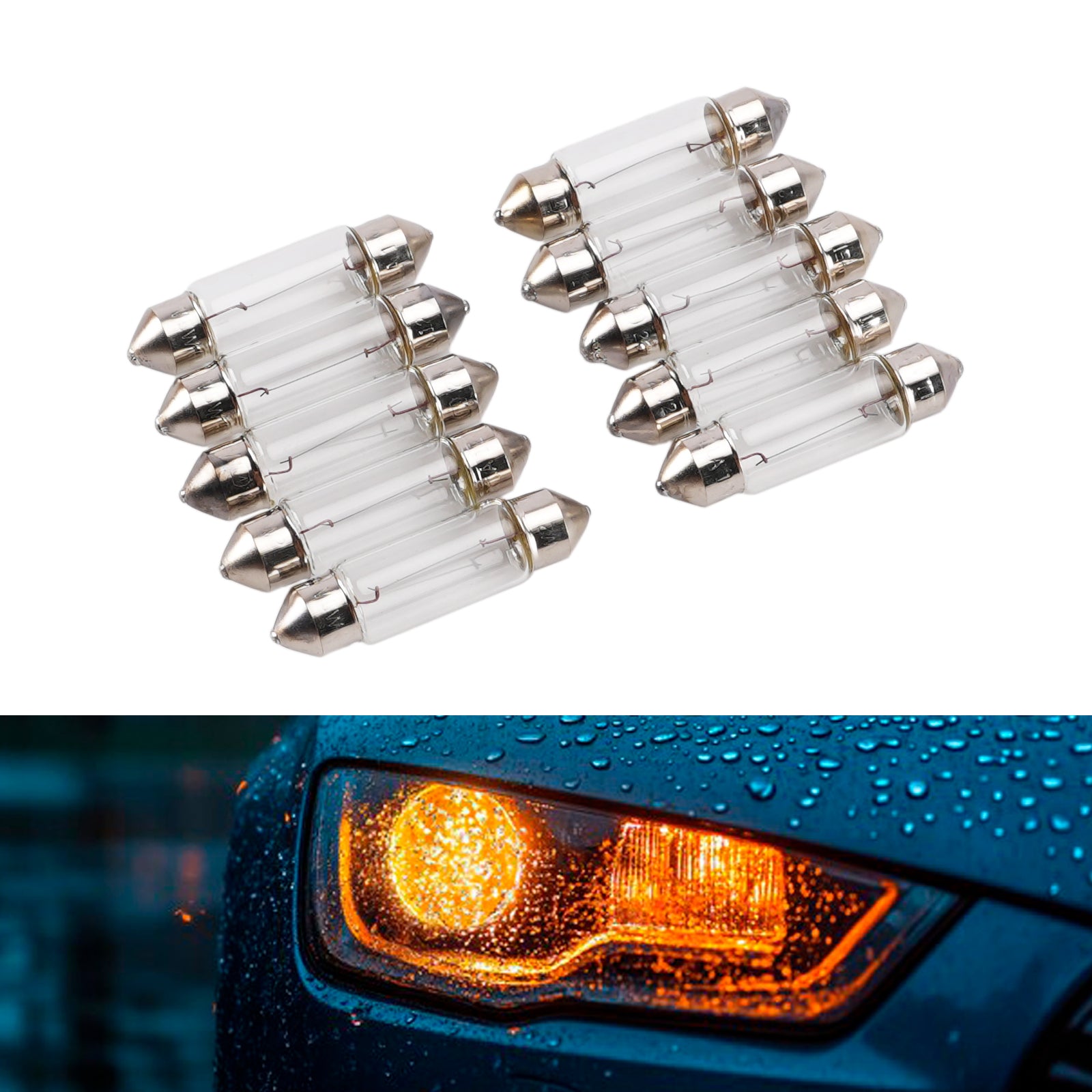 Ampoule Auxiliaire Halogène Automobile C5W 12V 5W Festoon Pour HELLA 002 092-121
