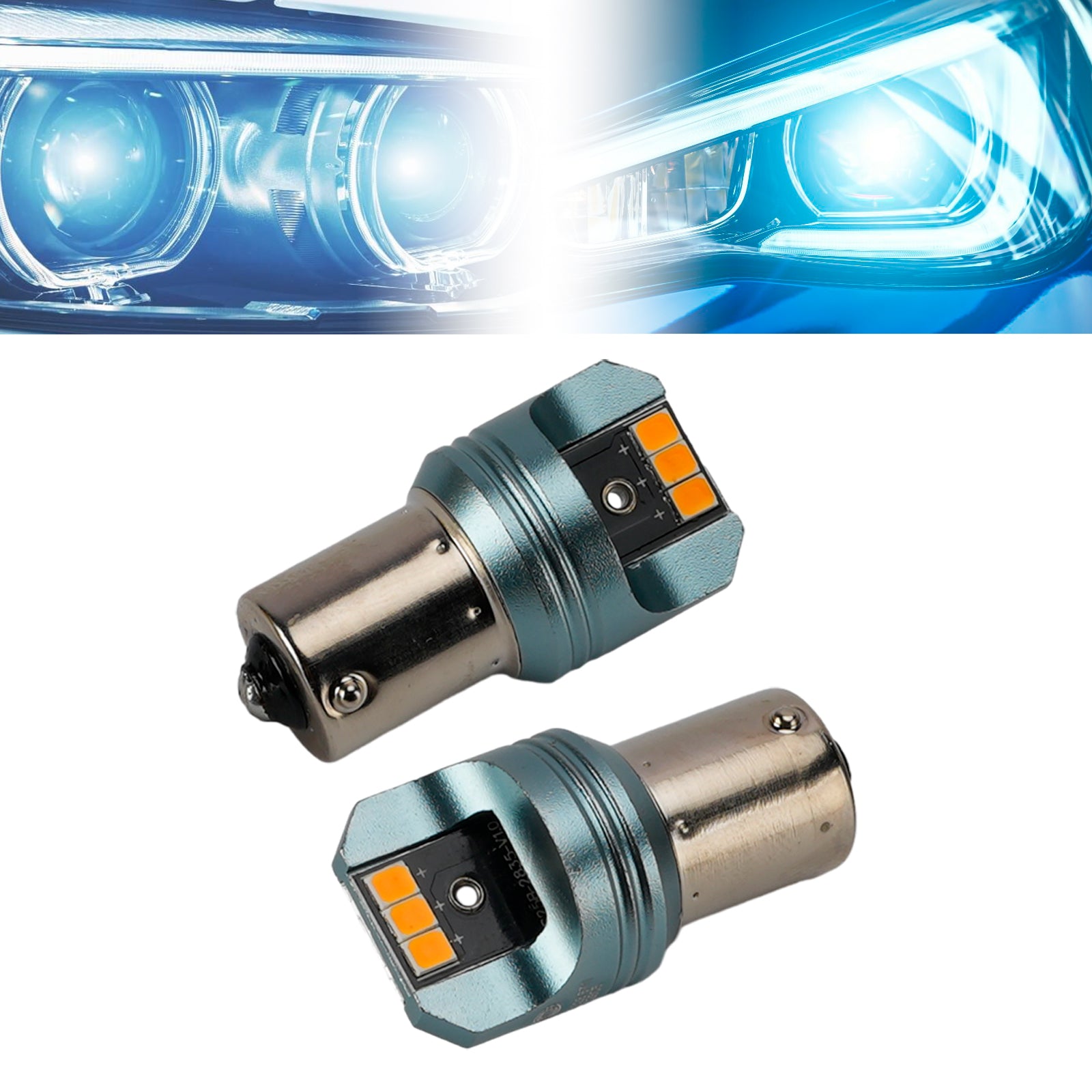 Ampoule Auxiliaire LED Automobile PY21W 12V 3W 1700K Ambre Pour HELLA LEDS25AA3