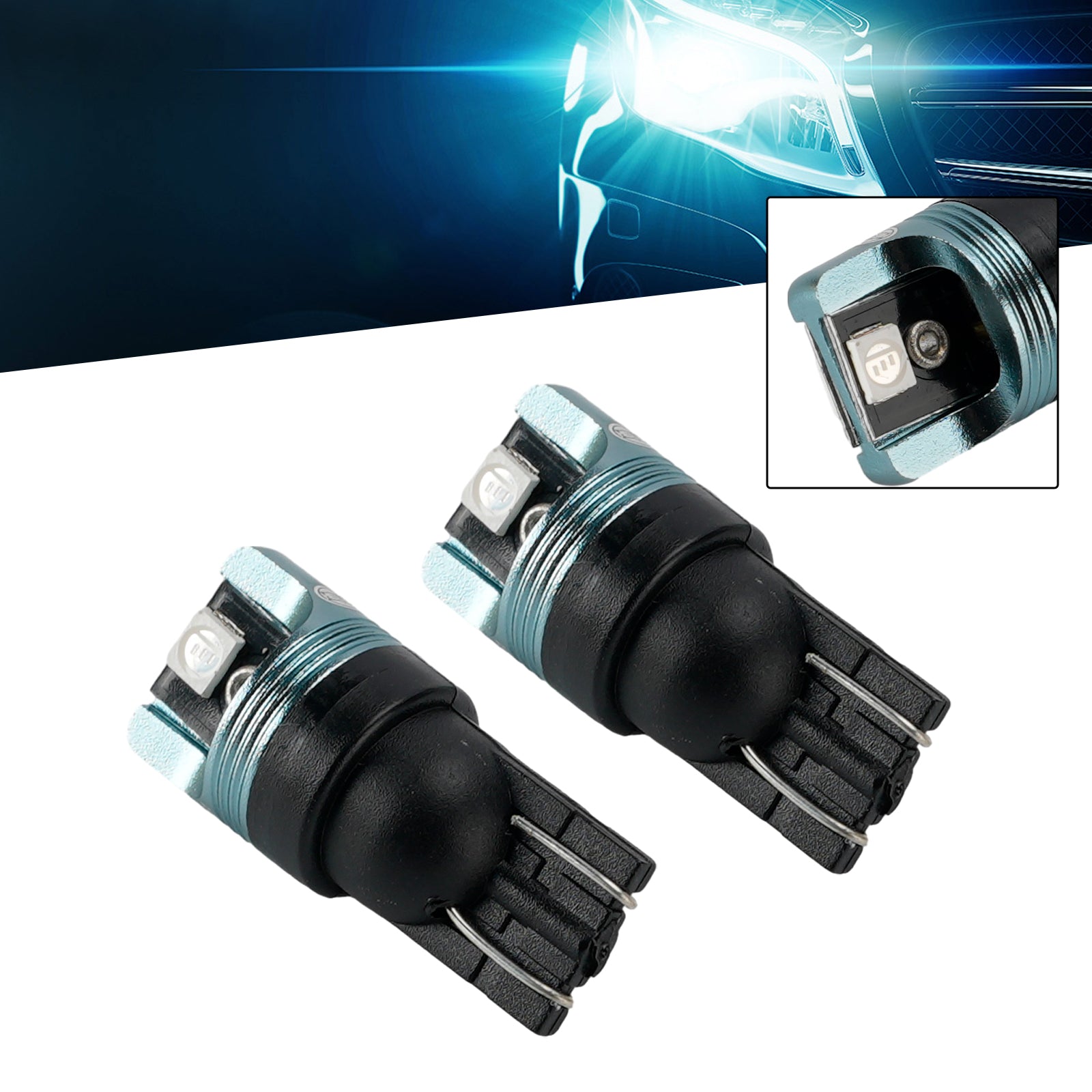 Ampoule Auxiliaire LED Automobile W5W T10 12V 1W Bleu Pour HELLA LEDT10BA1
