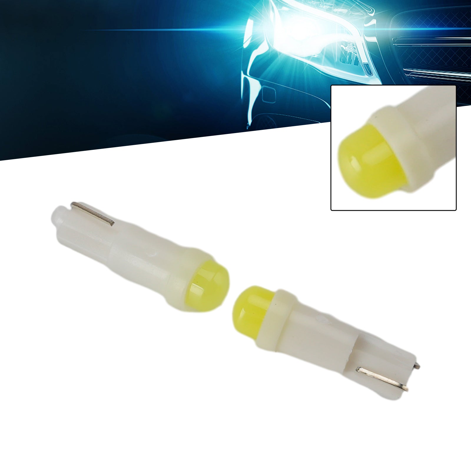 Ampoule Auxiliaire LED Automobile W2.3W 12V 8000K Blanc Pour HELLA LEDT5CWA1
