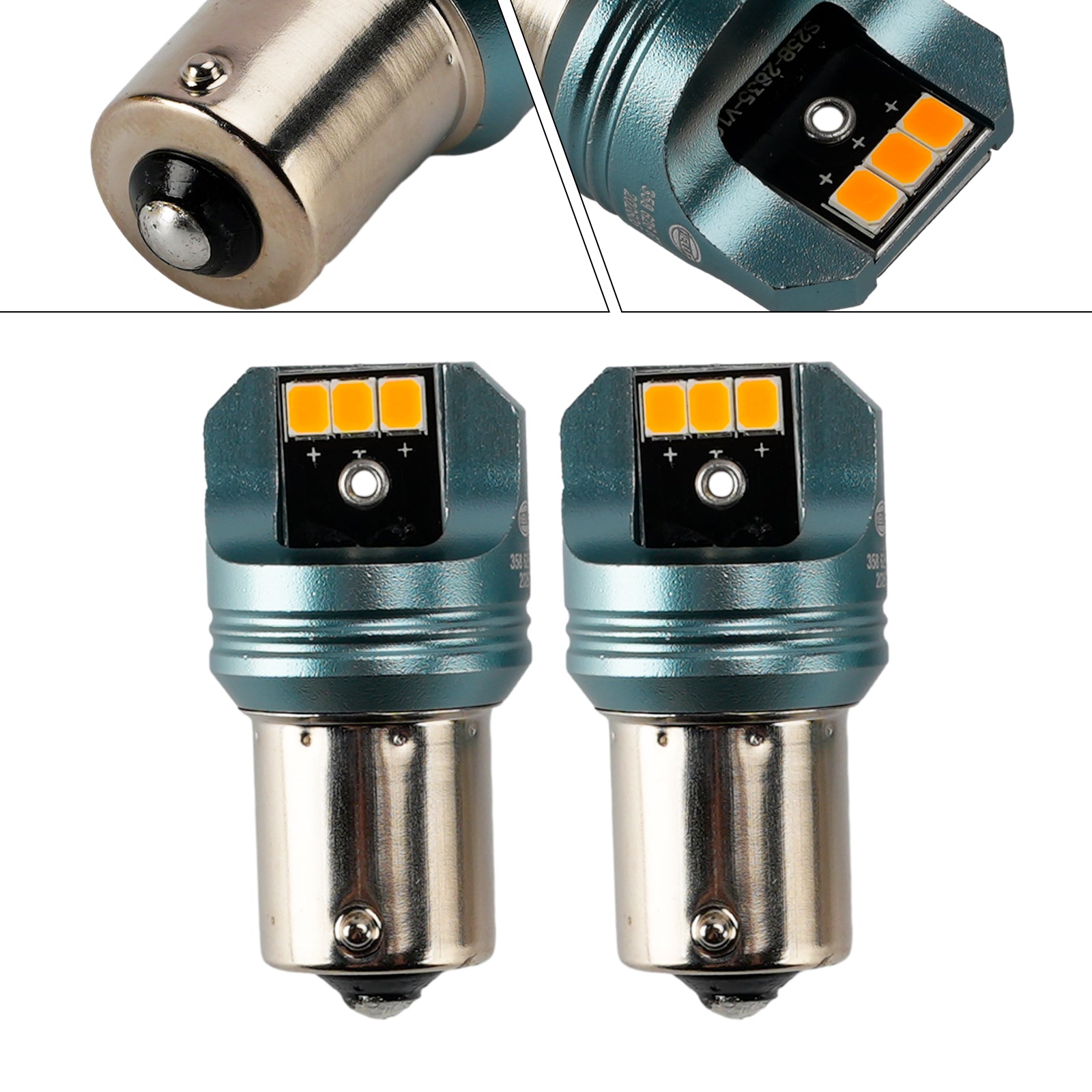 Ampoule Auxiliaire LED Automobile PY21W 12V 3W 1700K Ambre Pour HELLA LEDS25AA3