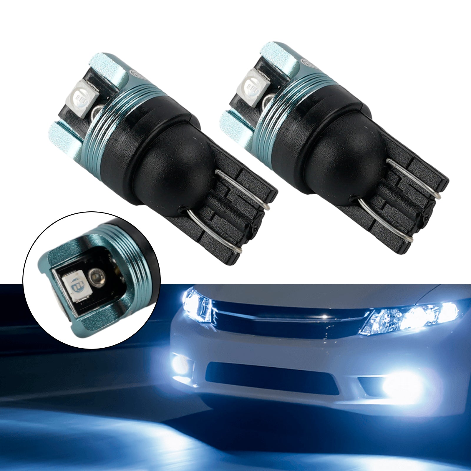 Ampoule Auxiliaire LED Automobile W5W T10 12V 1W Bleu Pour HELLA LEDT10BA1