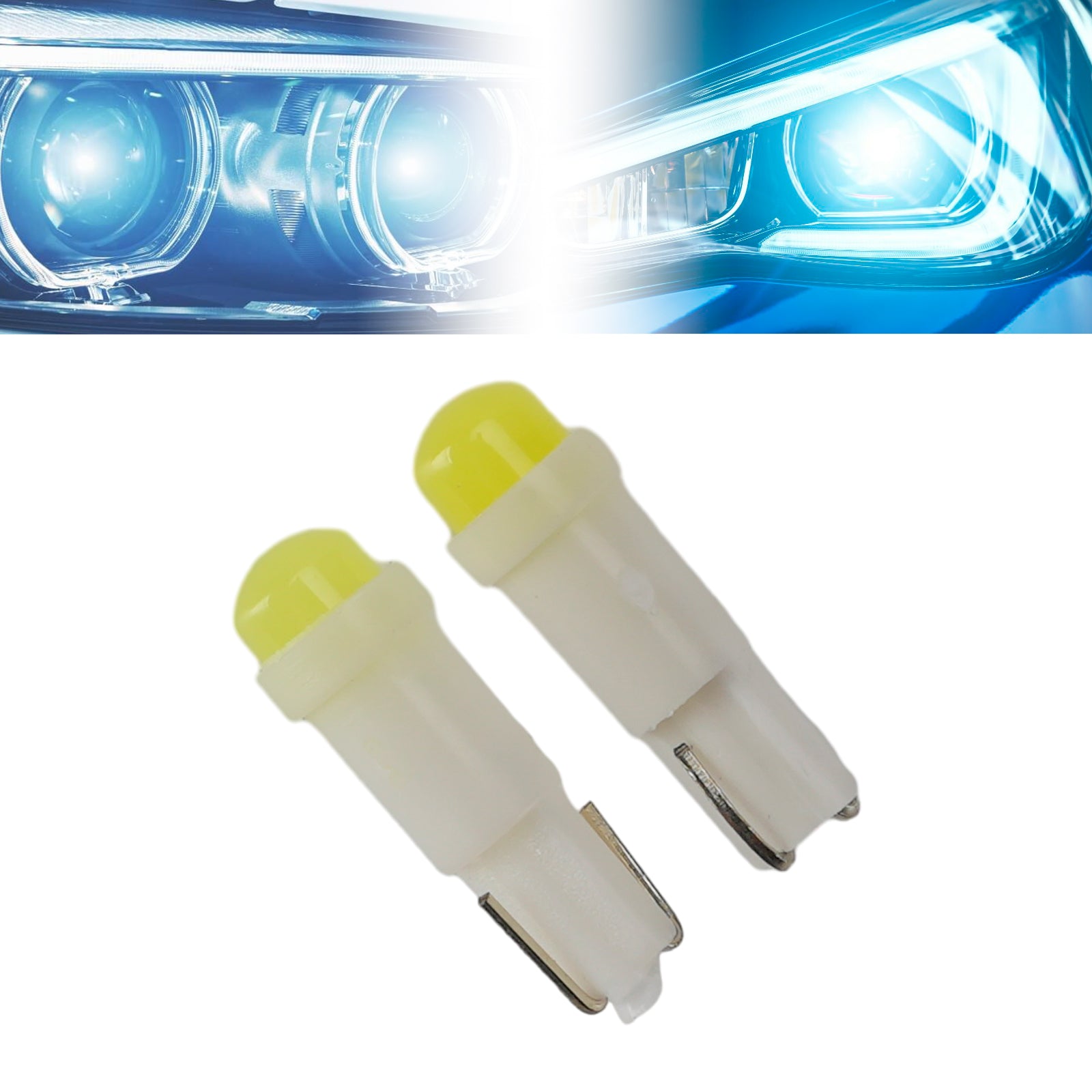 Ampoule Auxiliaire LED Automobile W2.3W 12V 8000K Blanc Pour HELLA LEDT5CWA1