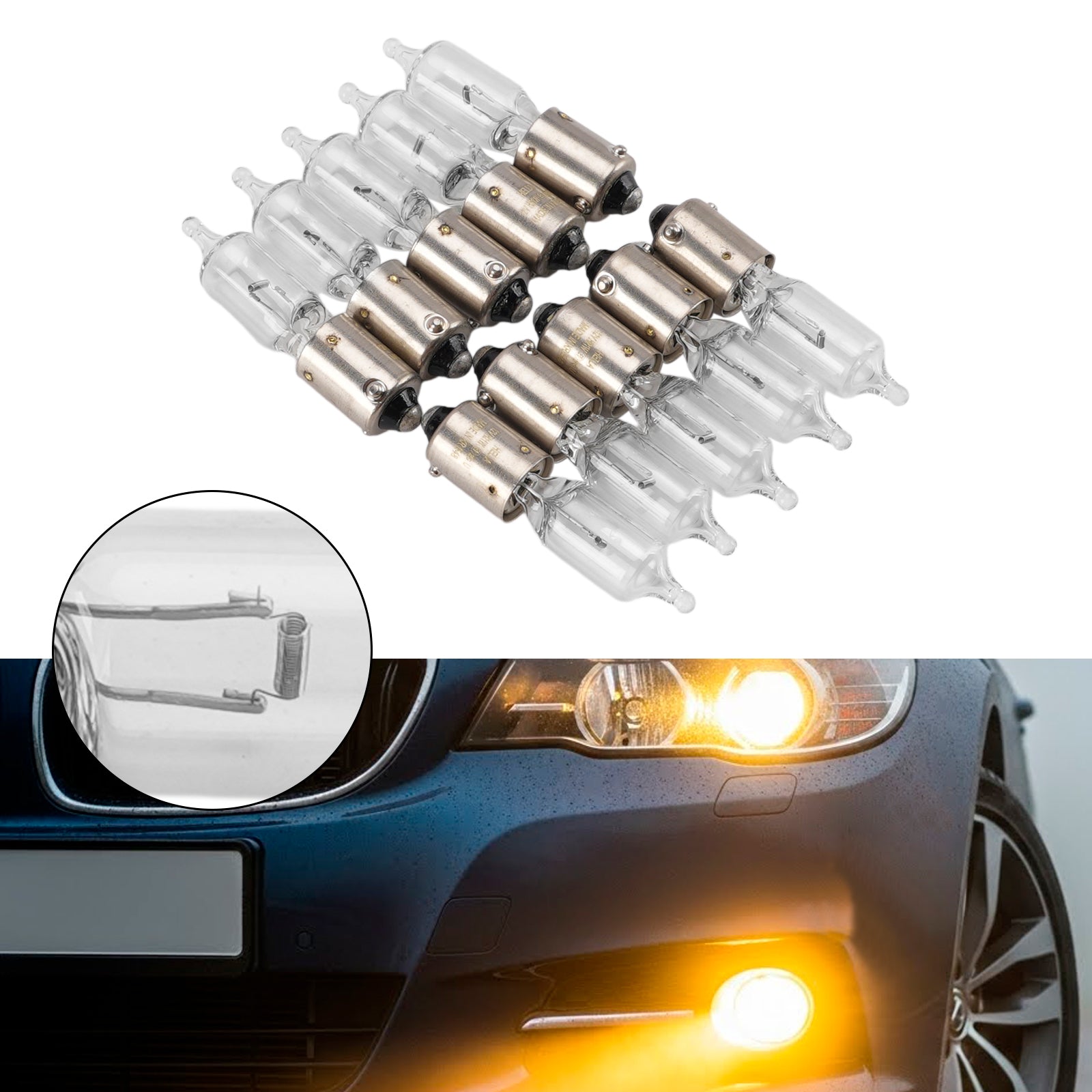 Ampoule Auxiliaire Halogène Automobile H21W 12V 21W Pour HELLA 8GH 008 417-001
