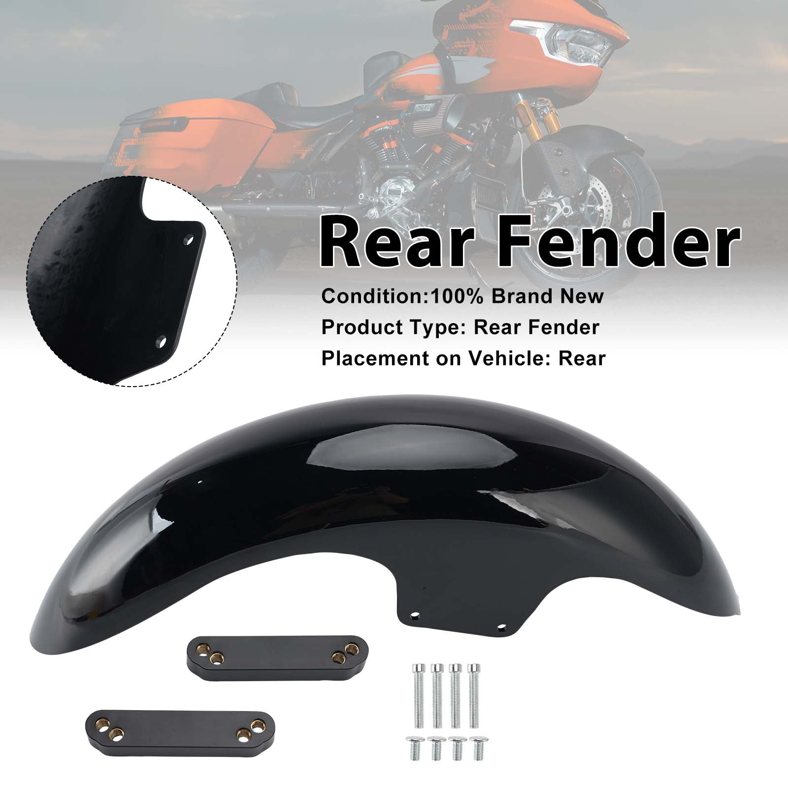 Garde-boue avant 21" compatible avec CVO Road Glide Street Glide FLTRX FLHX 2023-2026