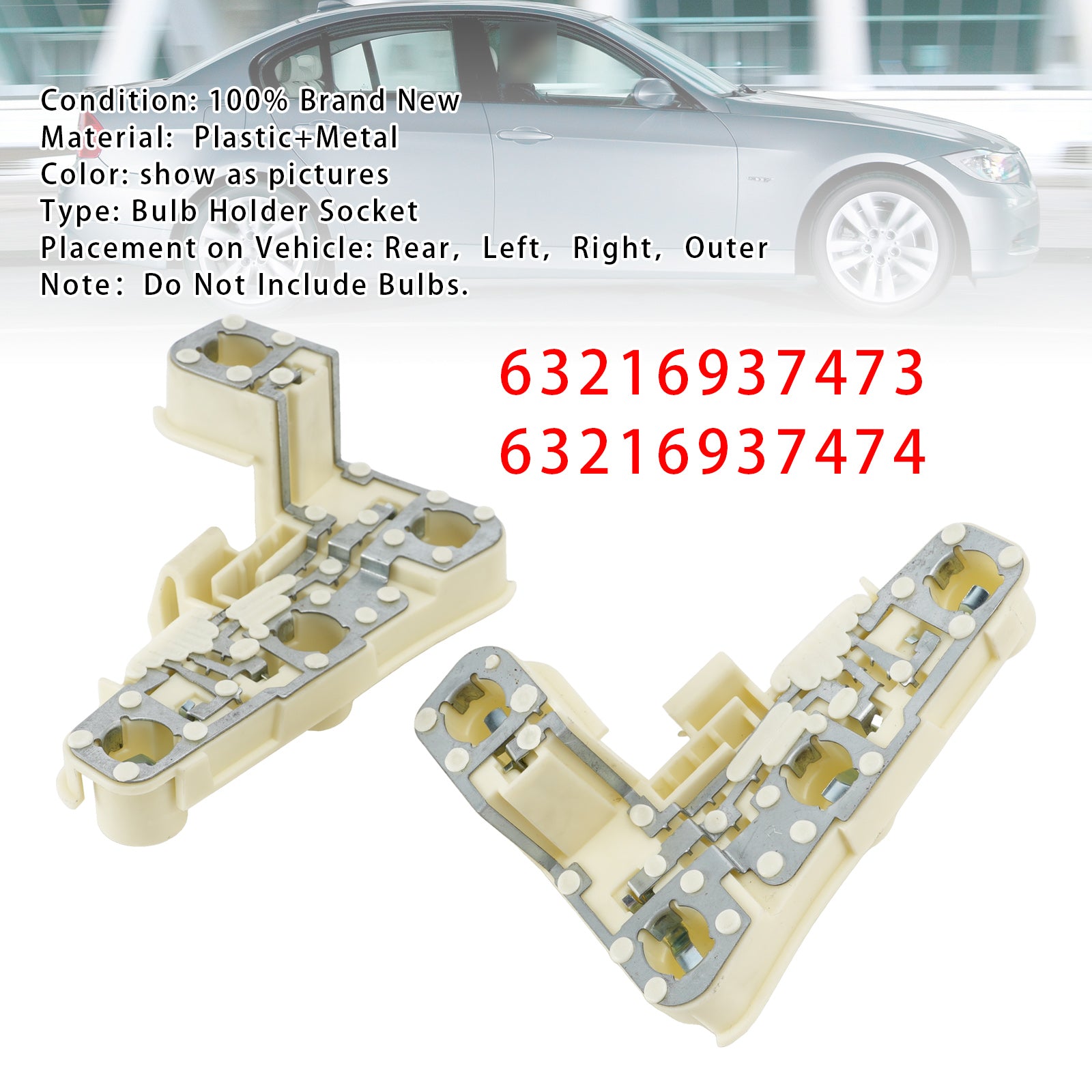 Arrière Support D'Ampoule Socket Pour BMW 3 Series E90 (Sedan) 05-2008 (Pre-LCI)