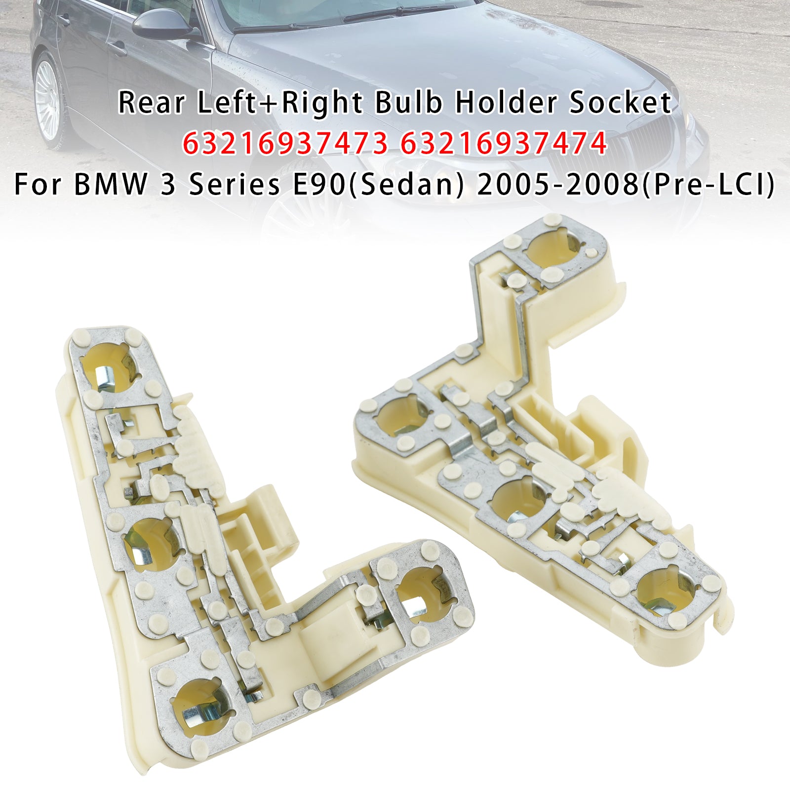 Arrière Support D'Ampoule Socket Pour BMW 3 Series E90 (Sedan) 05-2008 (Pre-LCI)