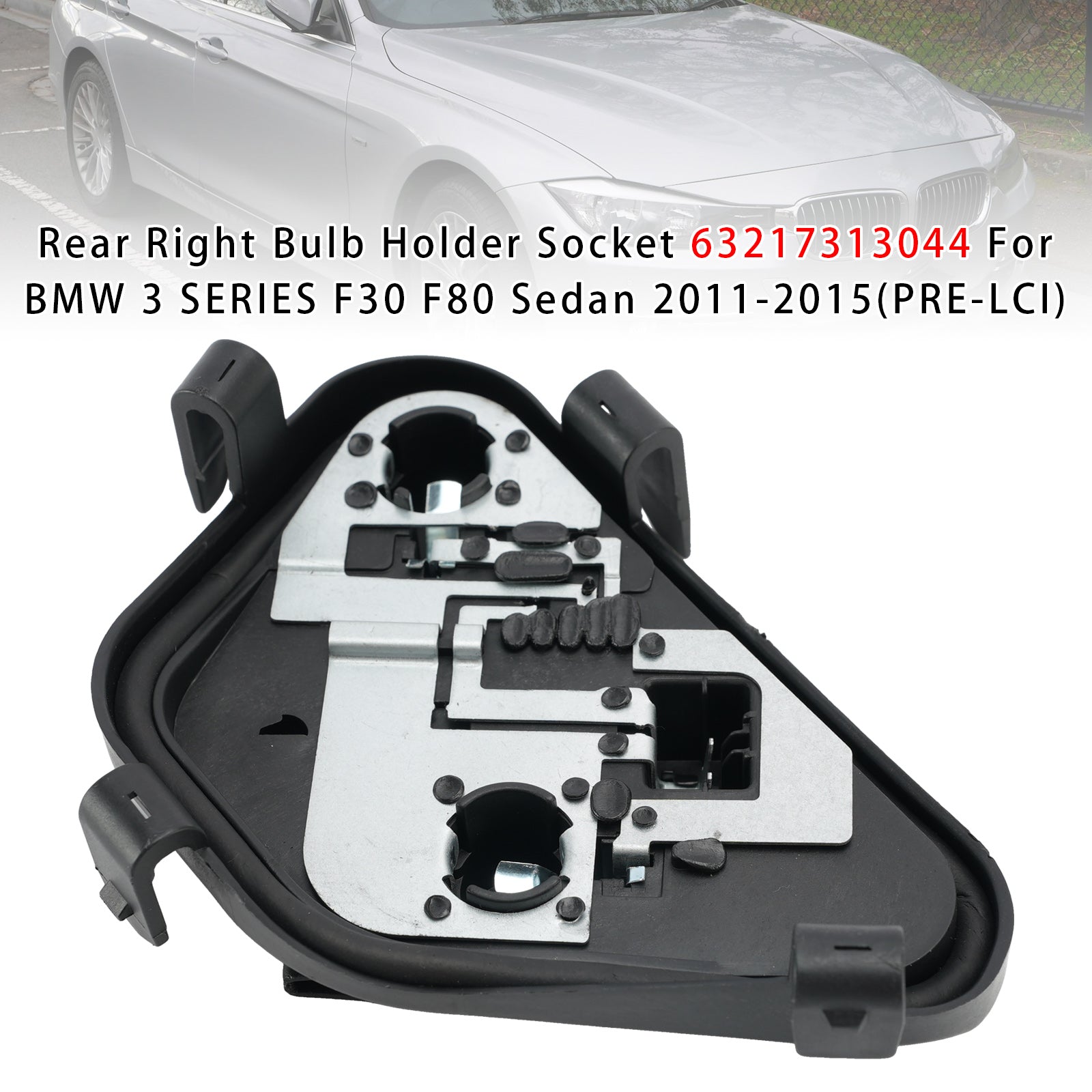 Arrière Droit Support D'ampoule Socket Pour BMW 3 F30 F80 Sedan 11-2015(PRE-LCI)