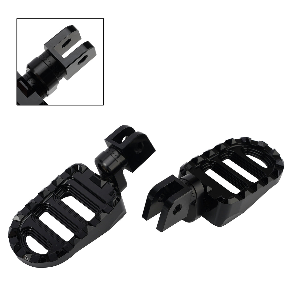 Avant Repose-pieds pour Suzuki Boulevard M90 2009-2015 Noir