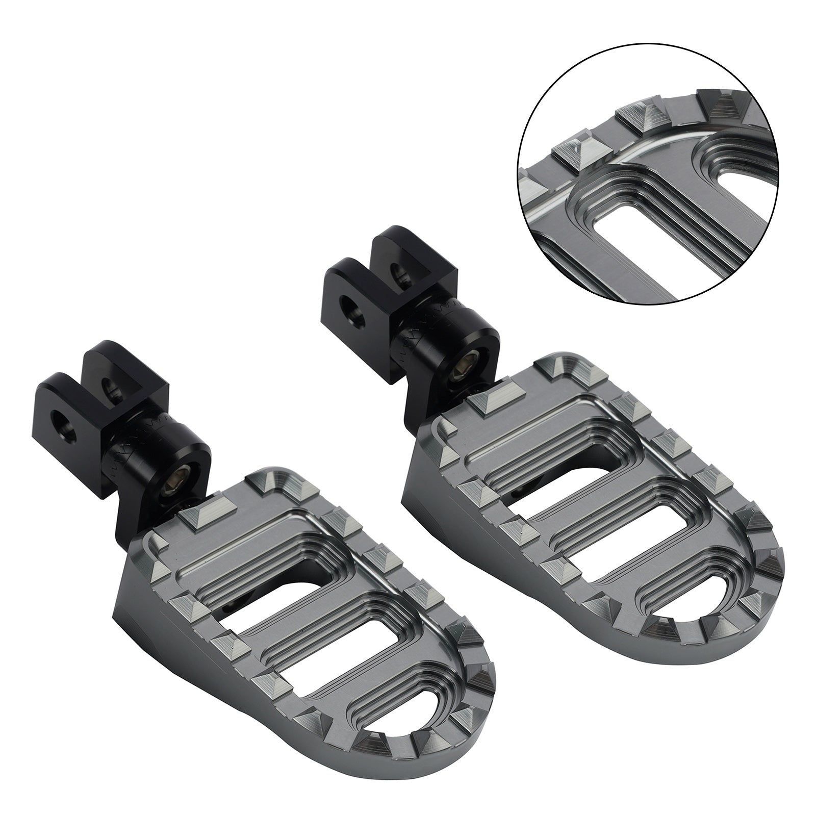 Avant Repose-pieds pour Suzuki Boulevard M50/C50 2005-2015 Gris
